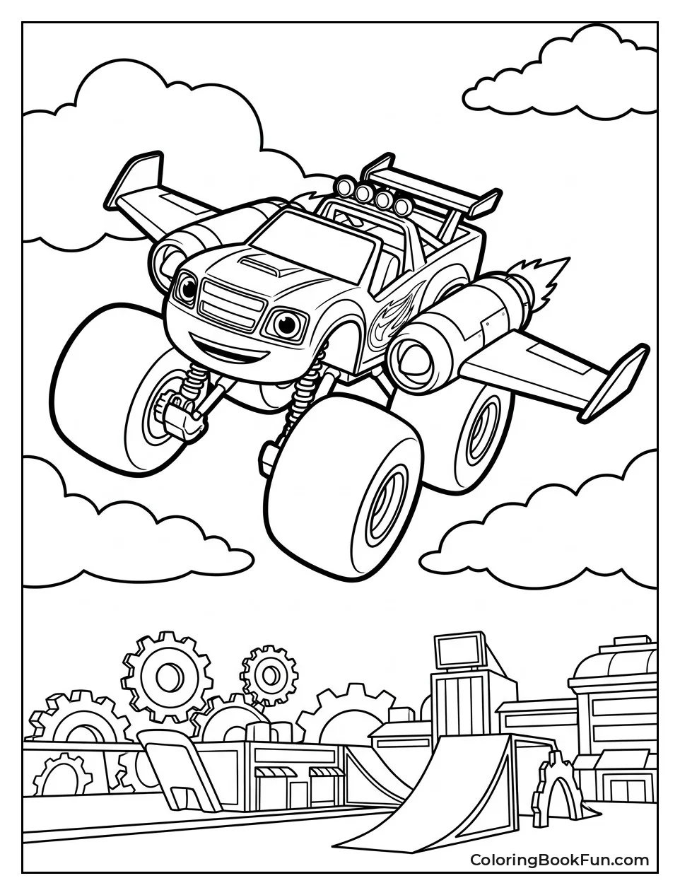 Jet Blaze Soars above Axle City