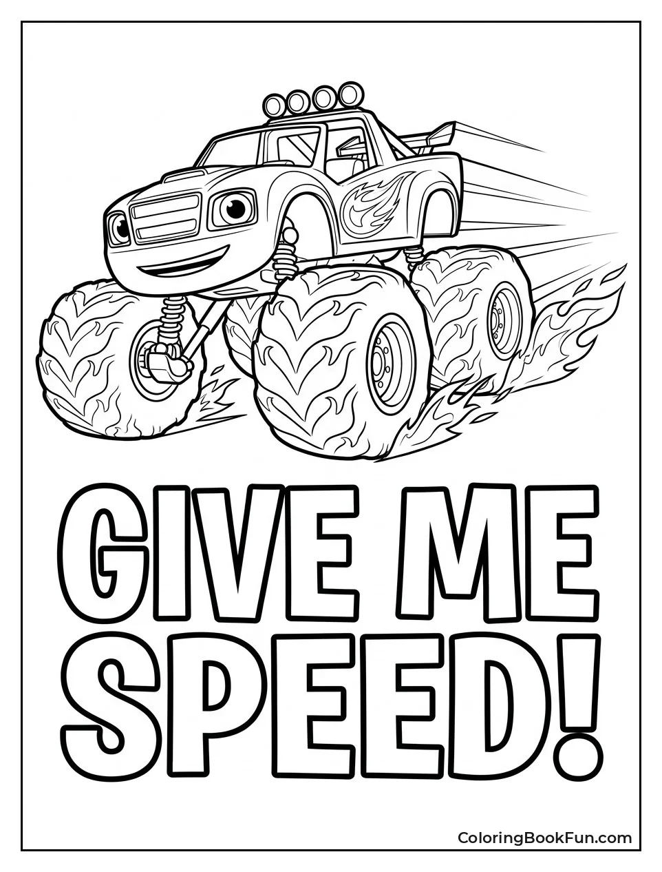 Blaze Races with Blazing Speed Flames