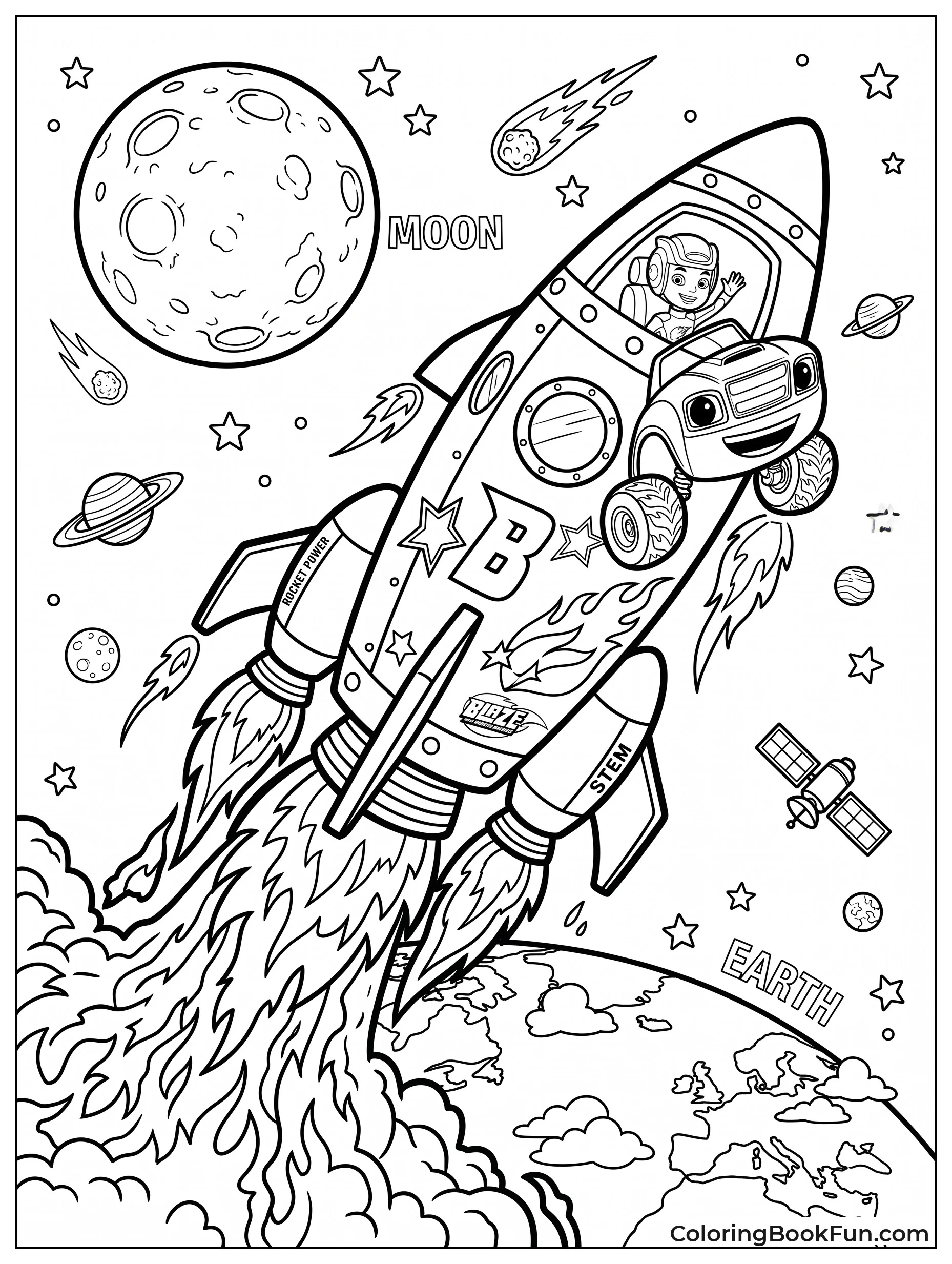 Rocket Blaze Blasts toward the Moon
