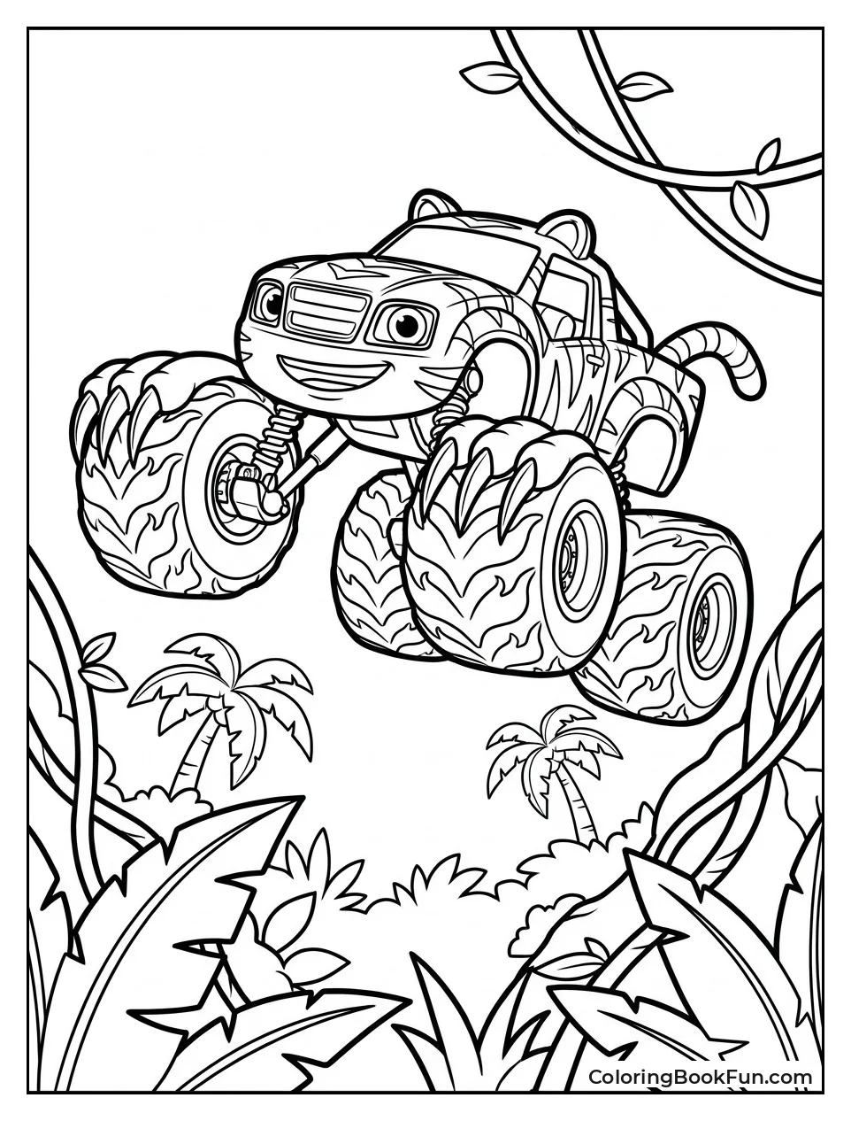Stripes Leaps through Jungle with Claws