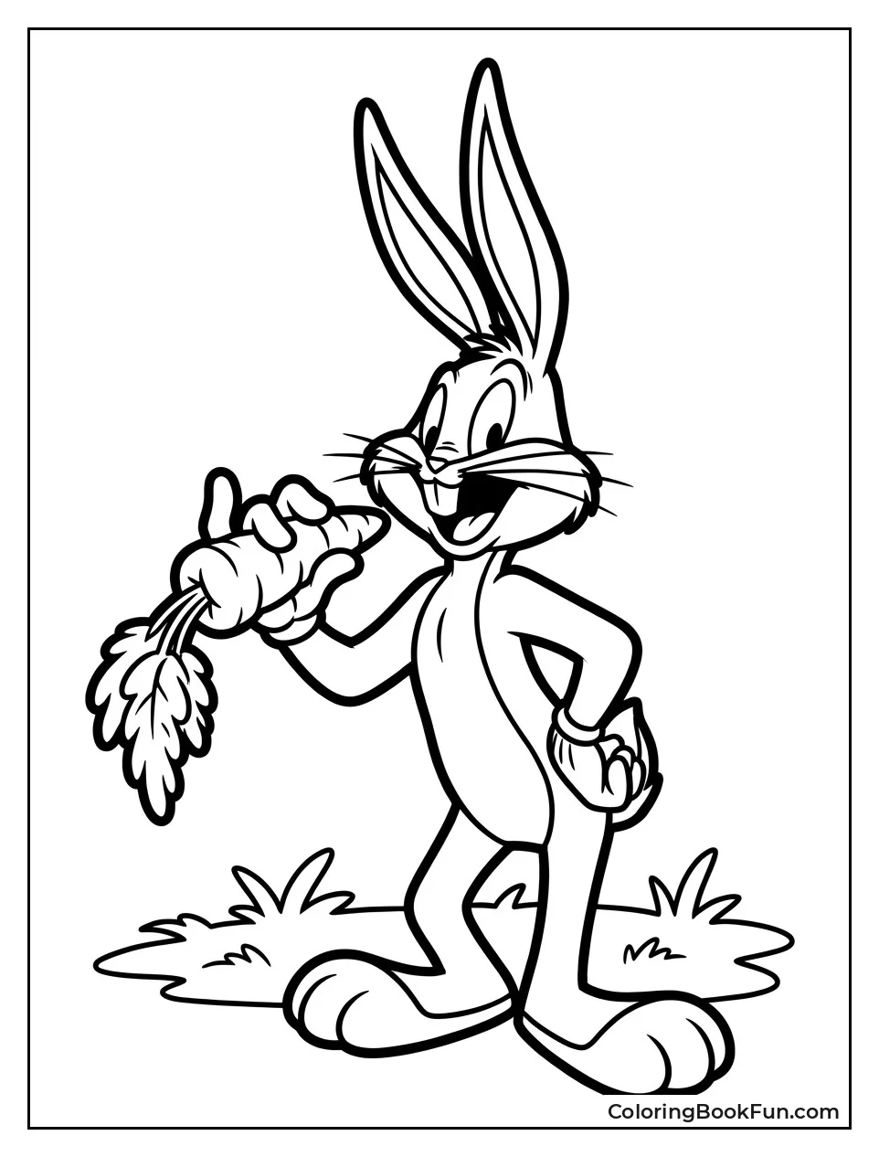 Bugs Bunny Holding Carrot