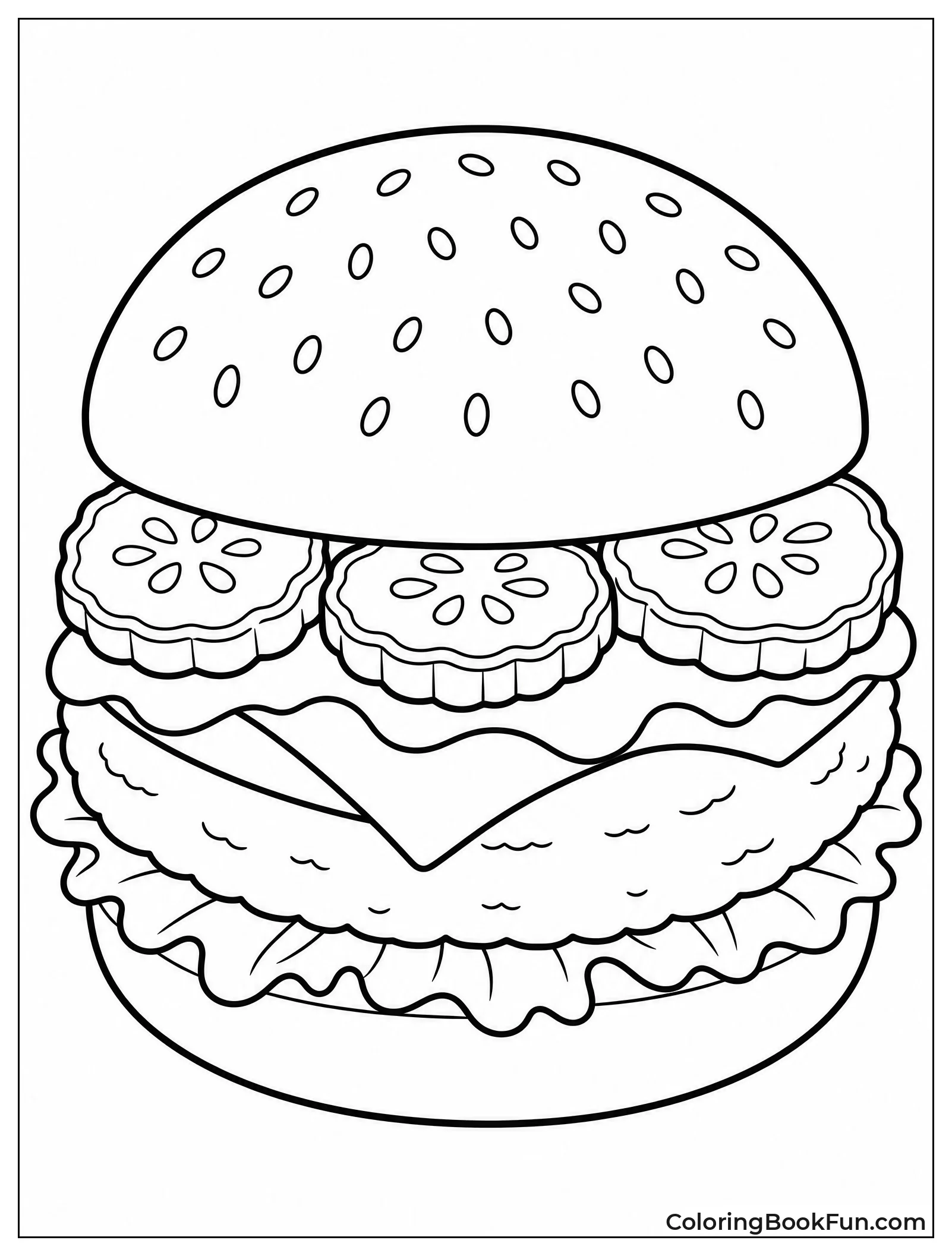 Burger with Pickle Slices