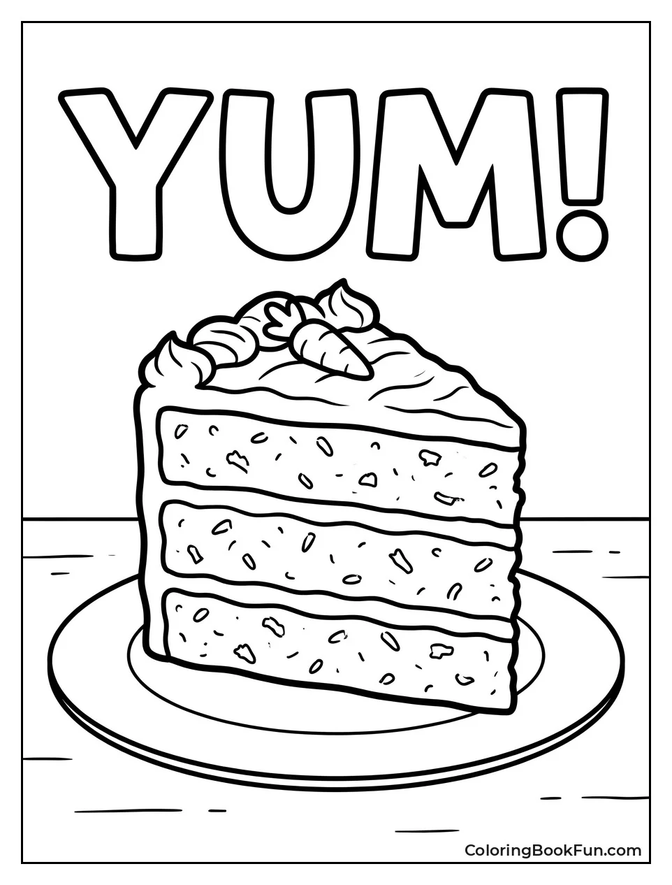 Slice of Carrot Cake