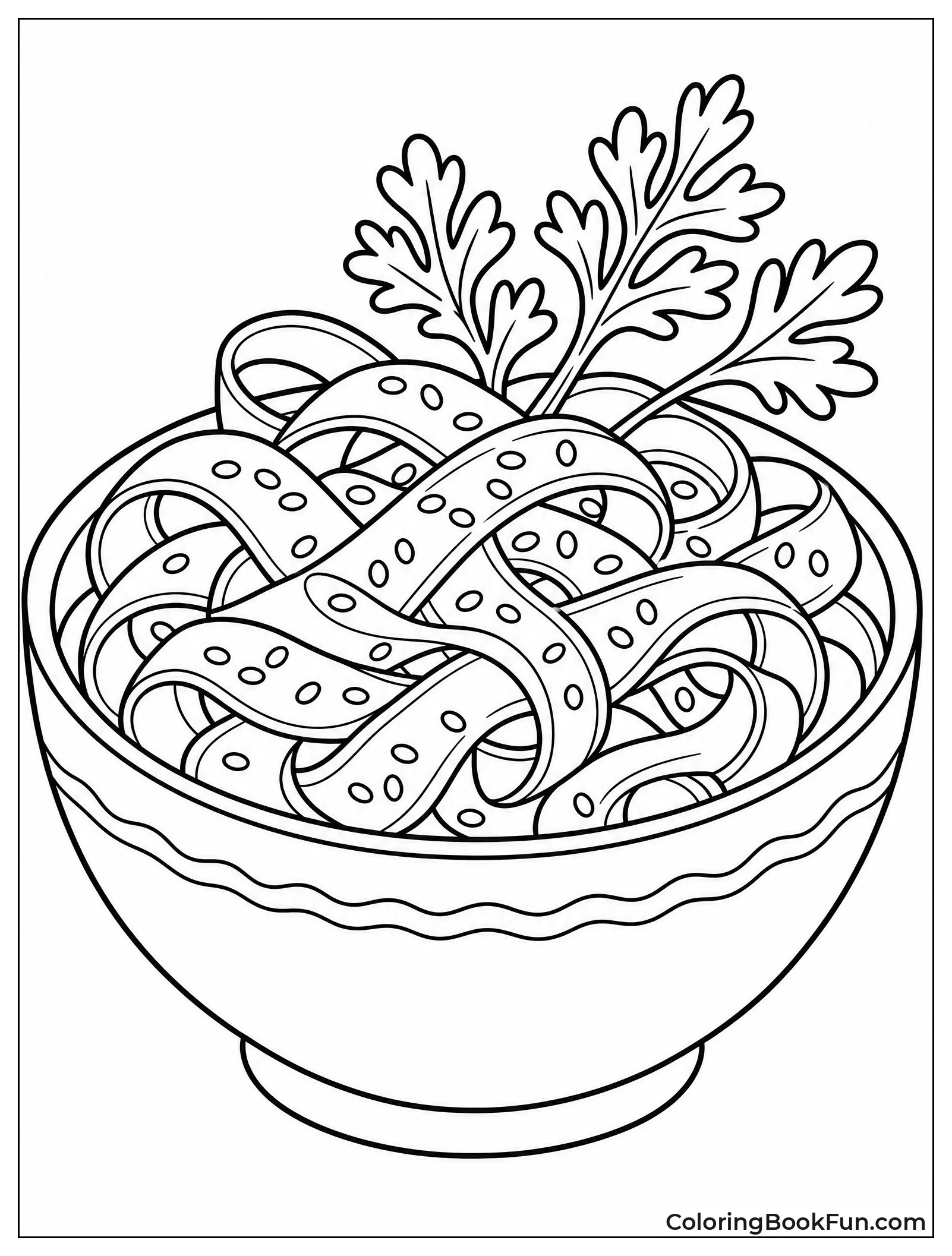 Carrot Ribbon Salad in Bowl
