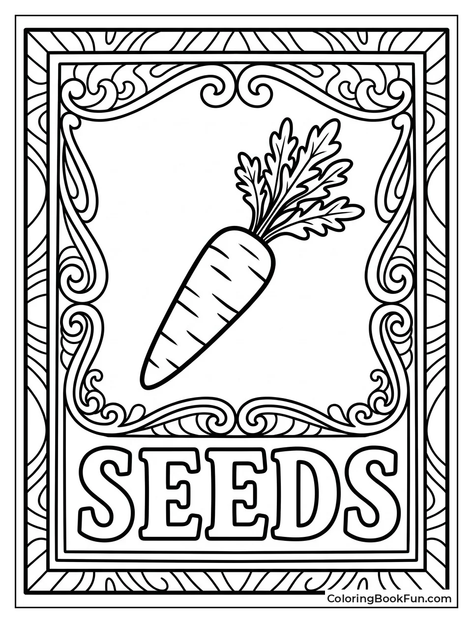 Vintage Carrot Seed Packet