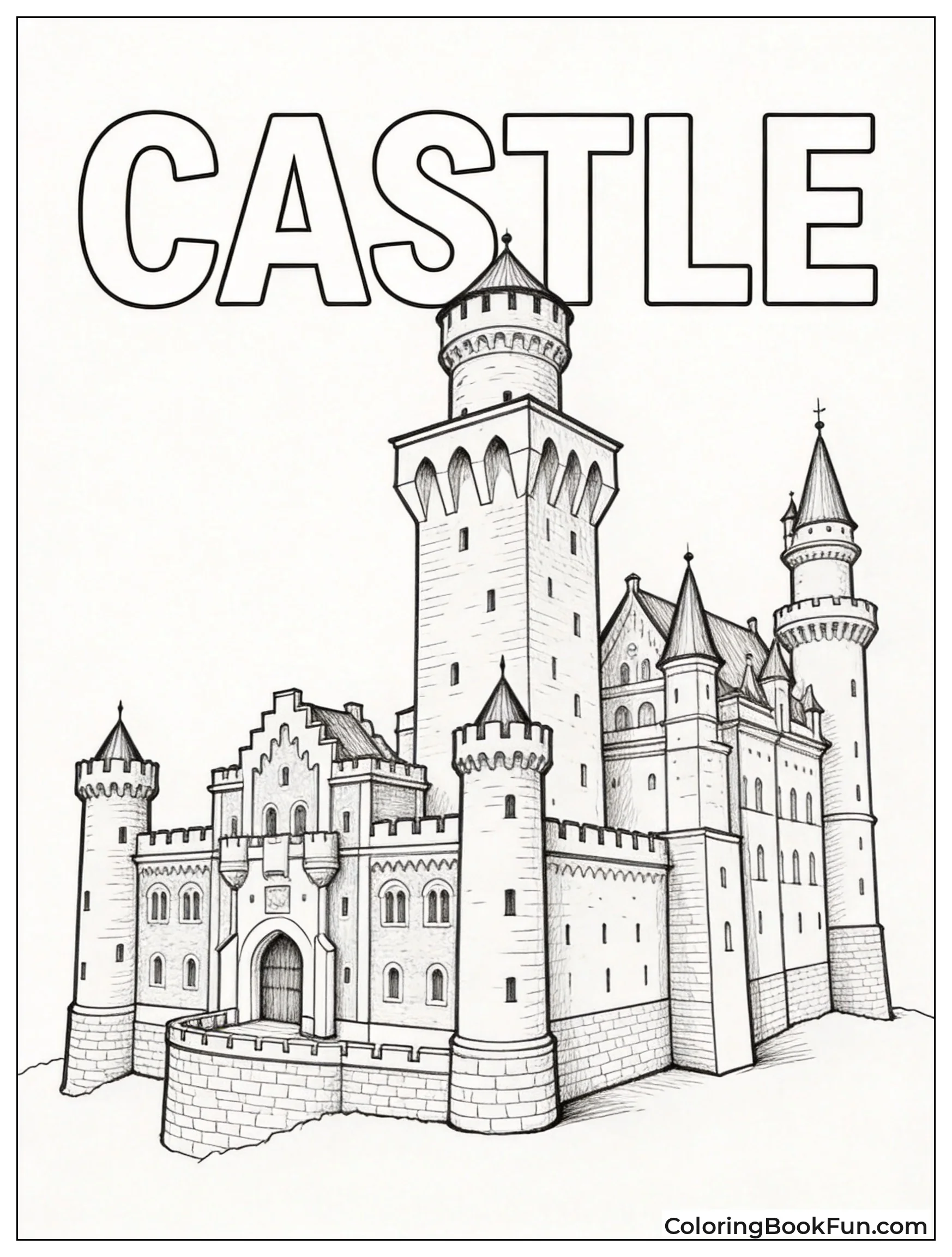 Castle Has C in Stonework