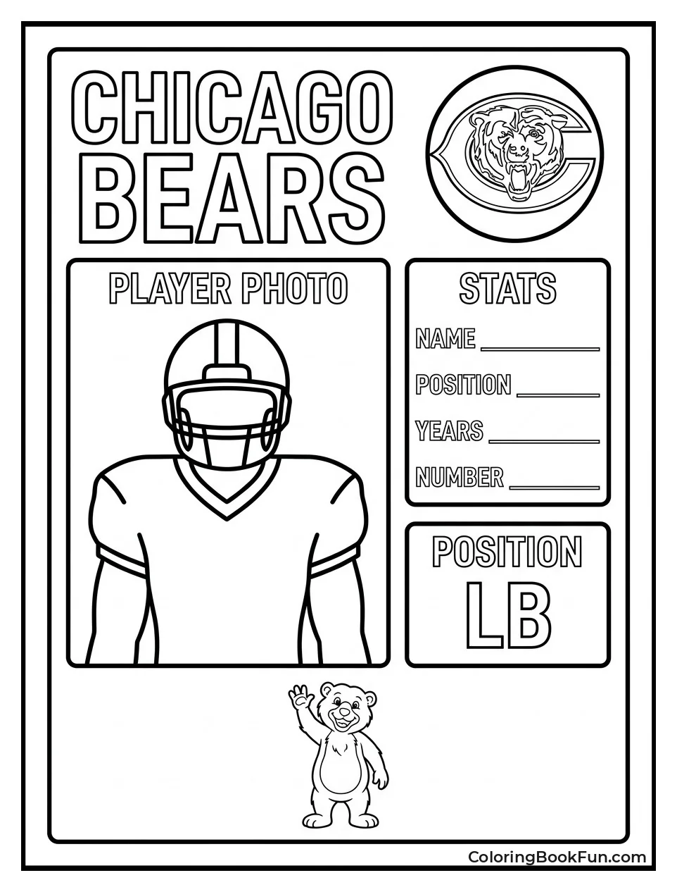 Trading Card Shows Bears Player