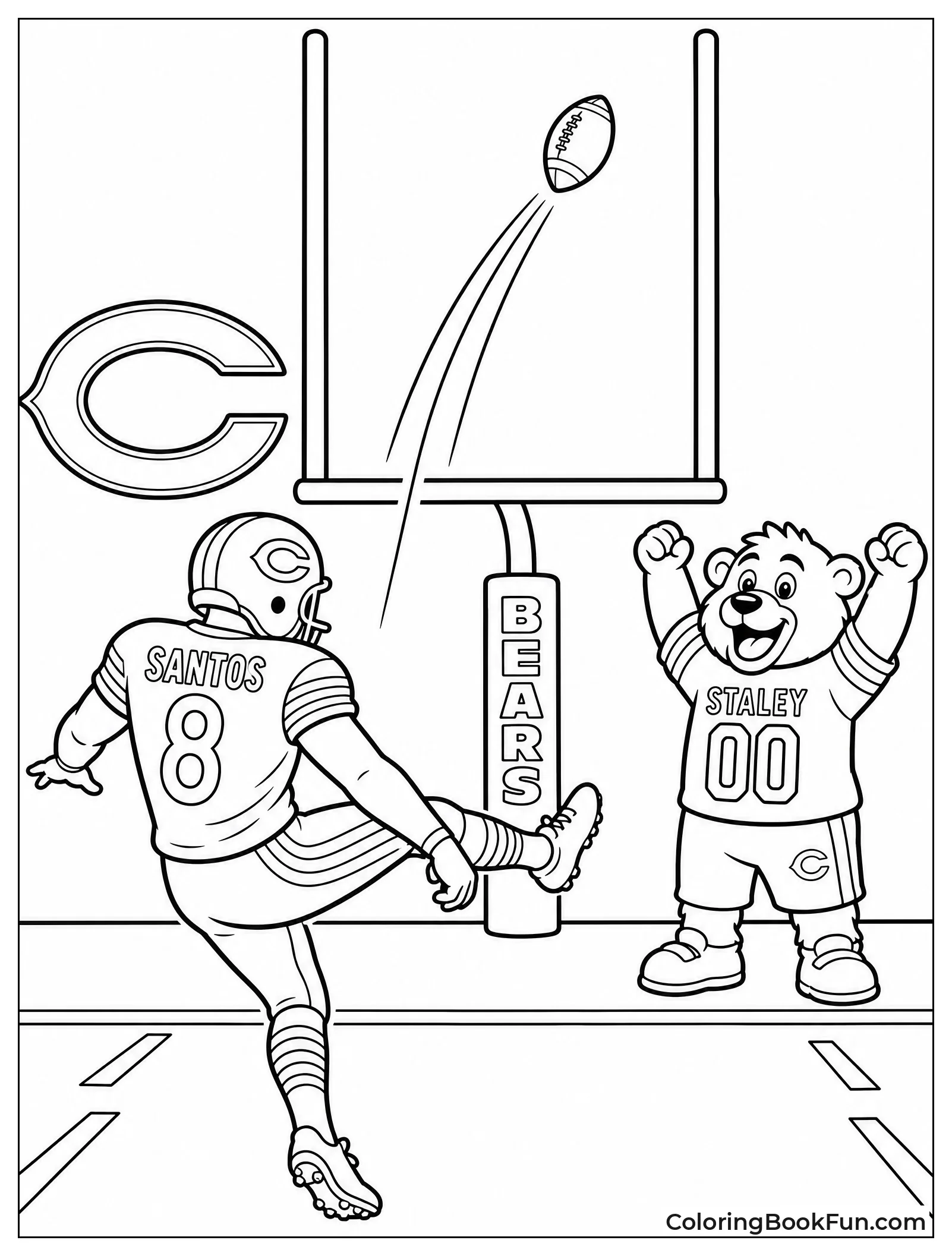 Kicker Boots Ball Through Uprights