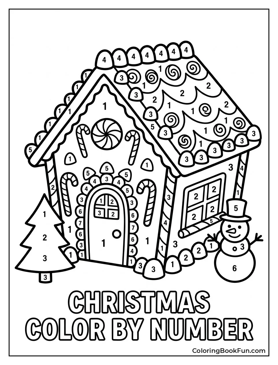 Gingerbread House Decorated with Candy