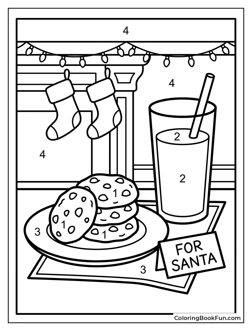 Plate of Cookies and Glass of Milk
