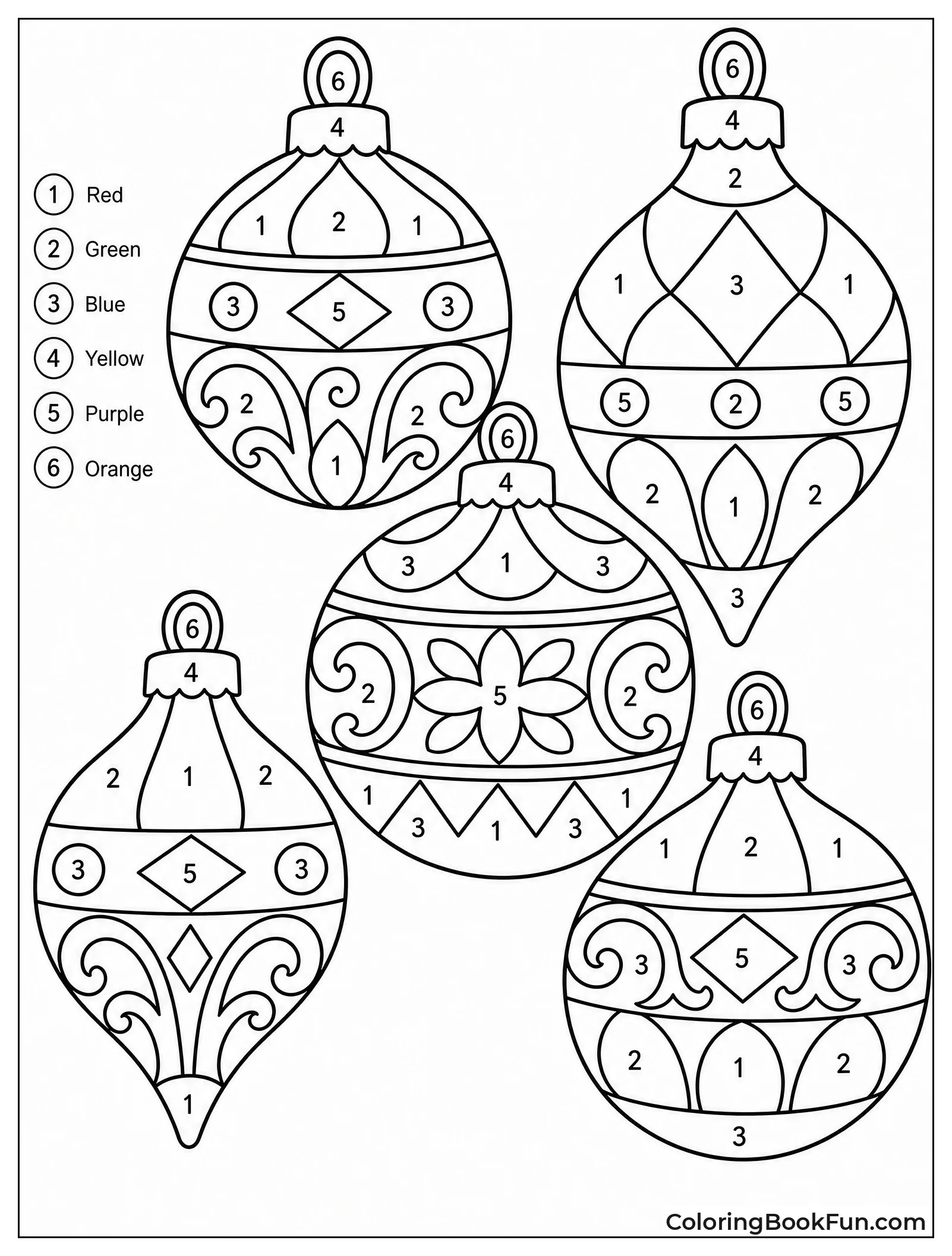 Vintage Glass Ornaments with Patterns
