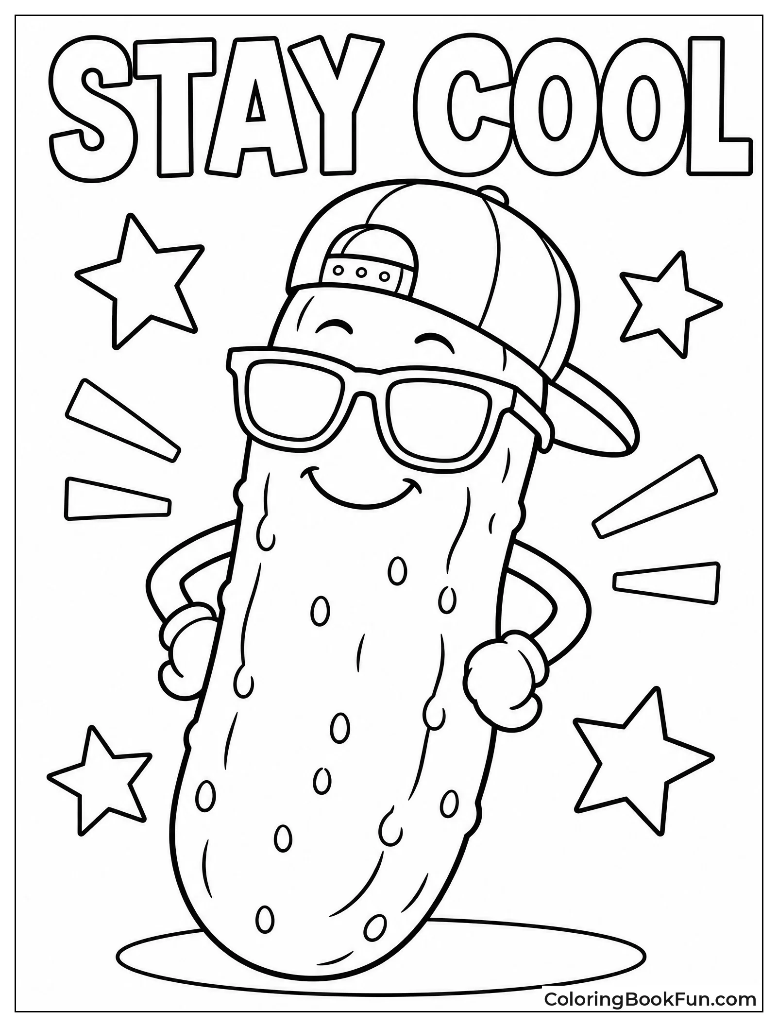 Pickle Wearing Cool Sunglasses