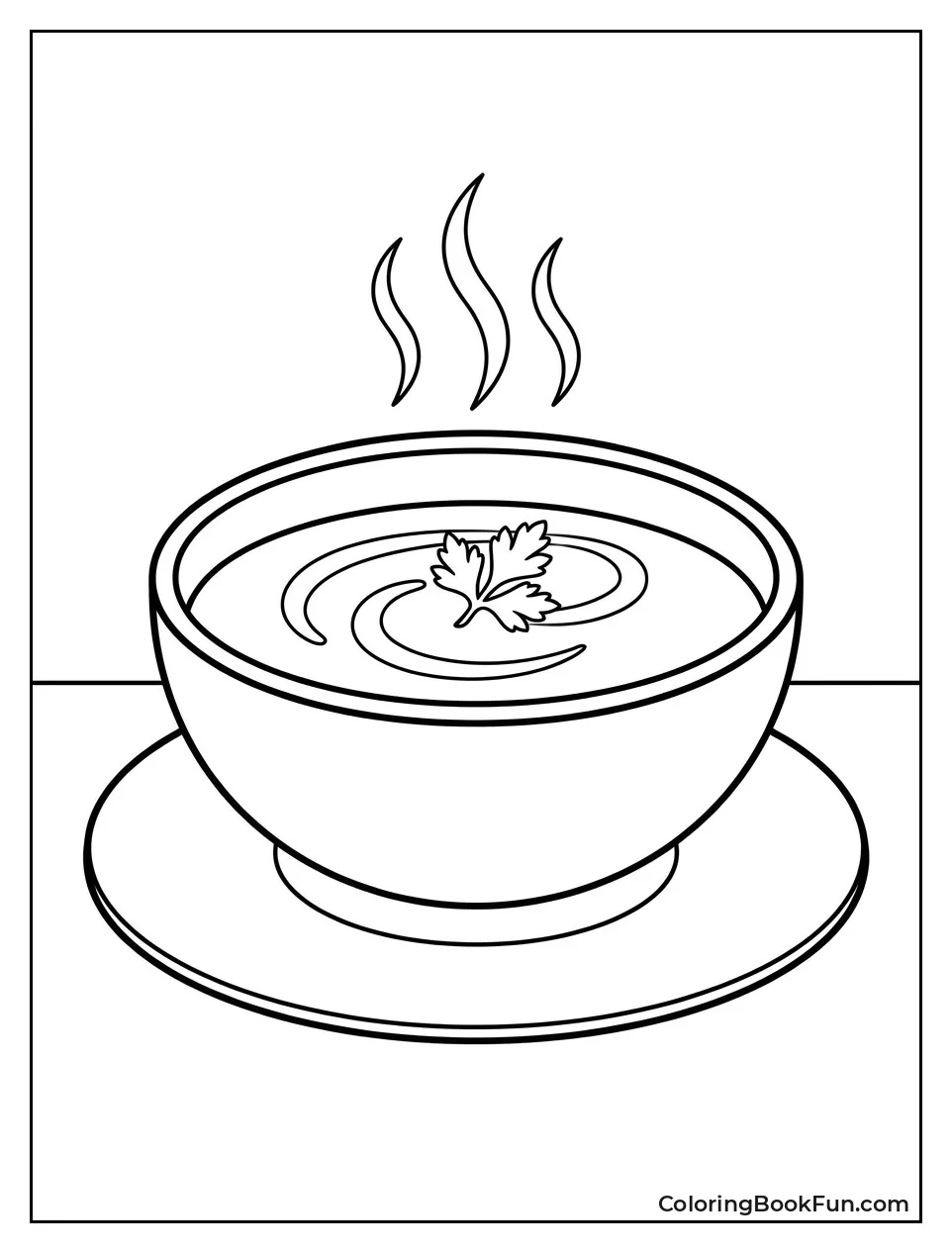 Bowl of Creamy Carrot Soup