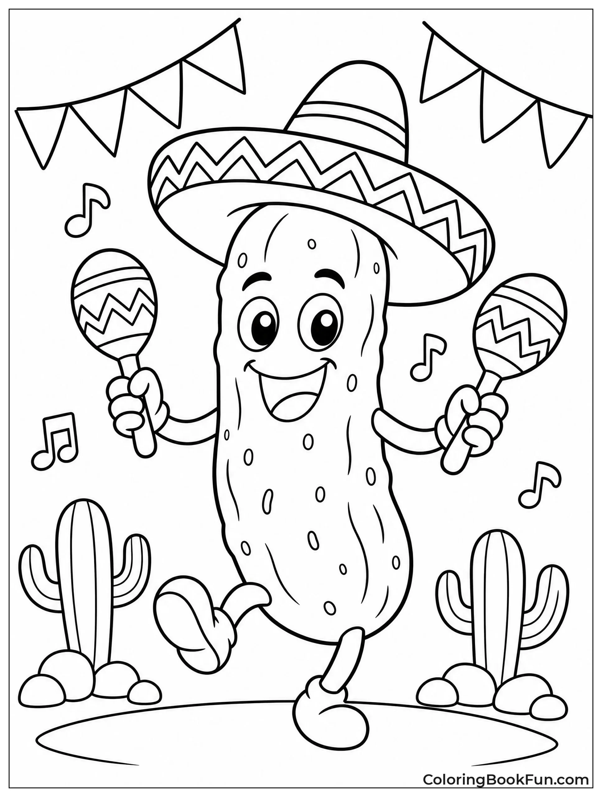 Pickle Dancing with Maracas
