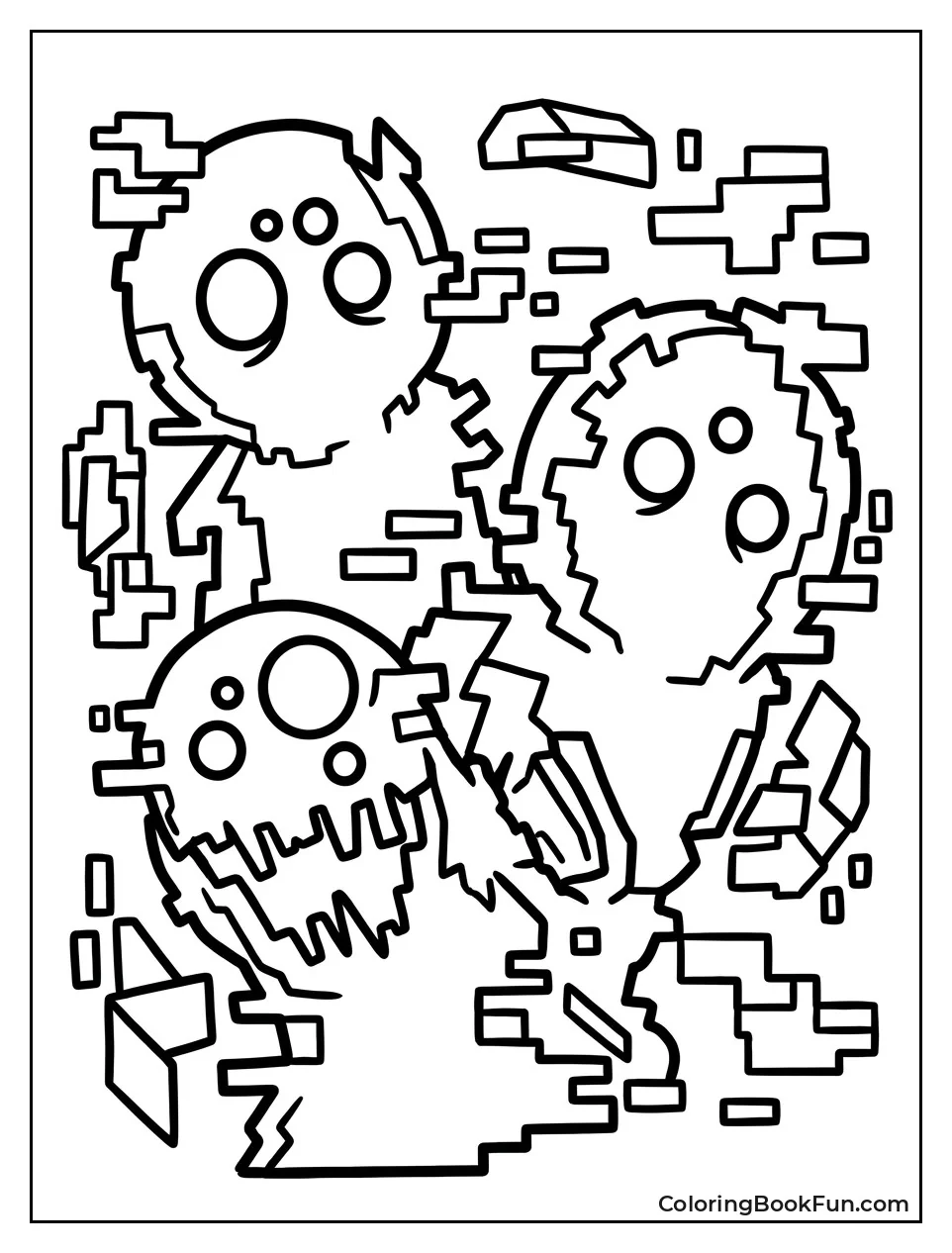 Characters In Abstracted Glitch Forms