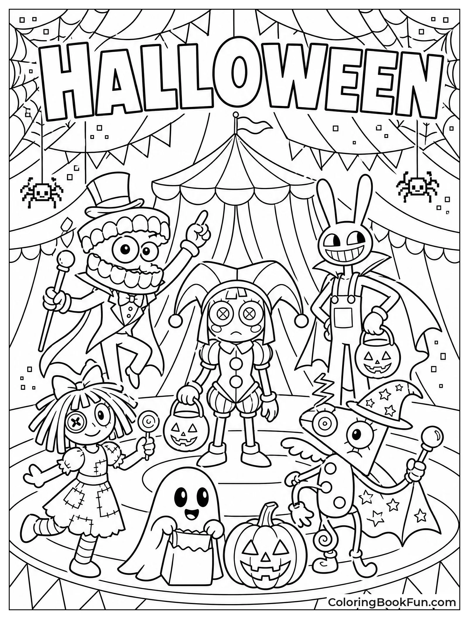 Halloween Costumes In Circus Tent