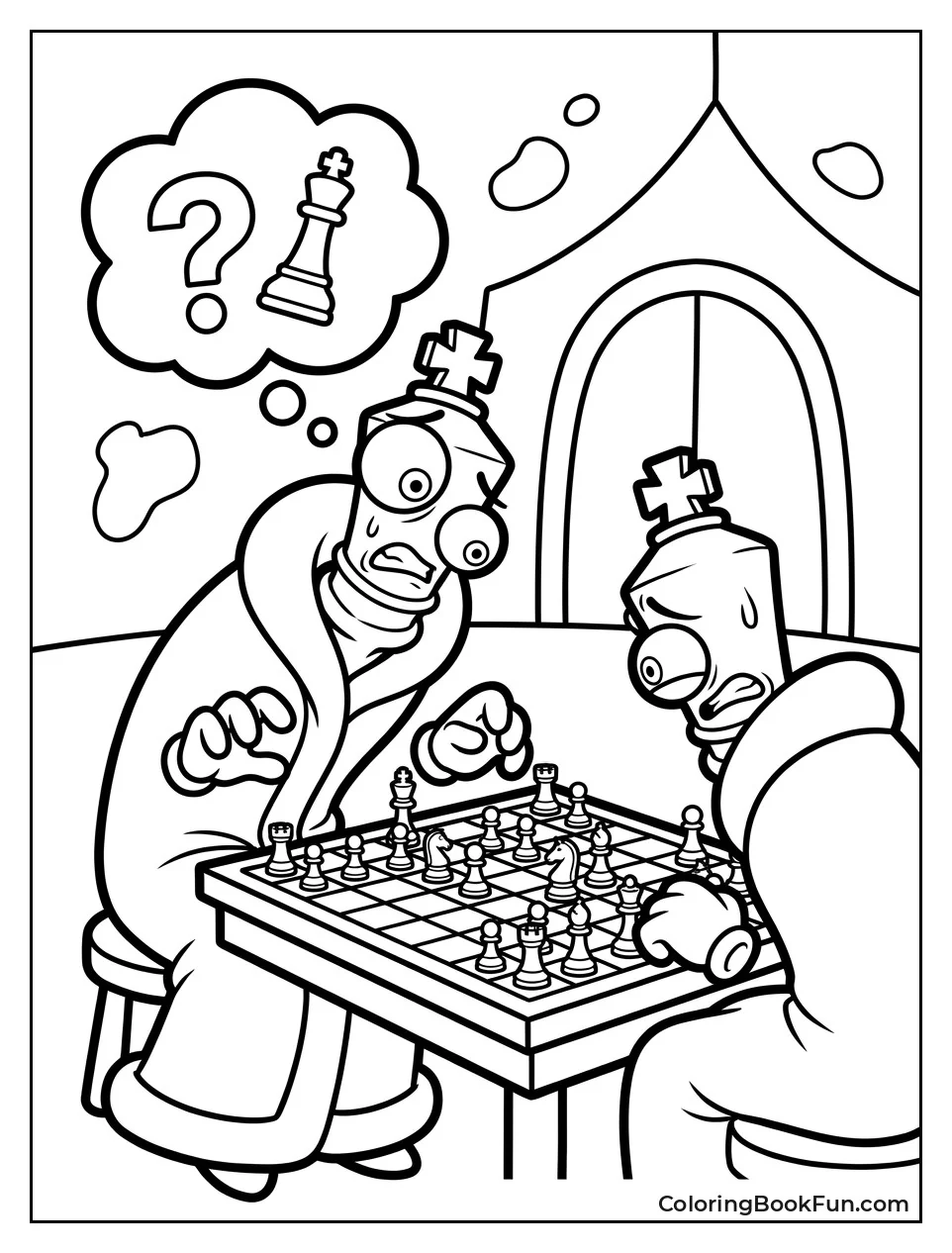 Kinger Playing Chess Against Himself