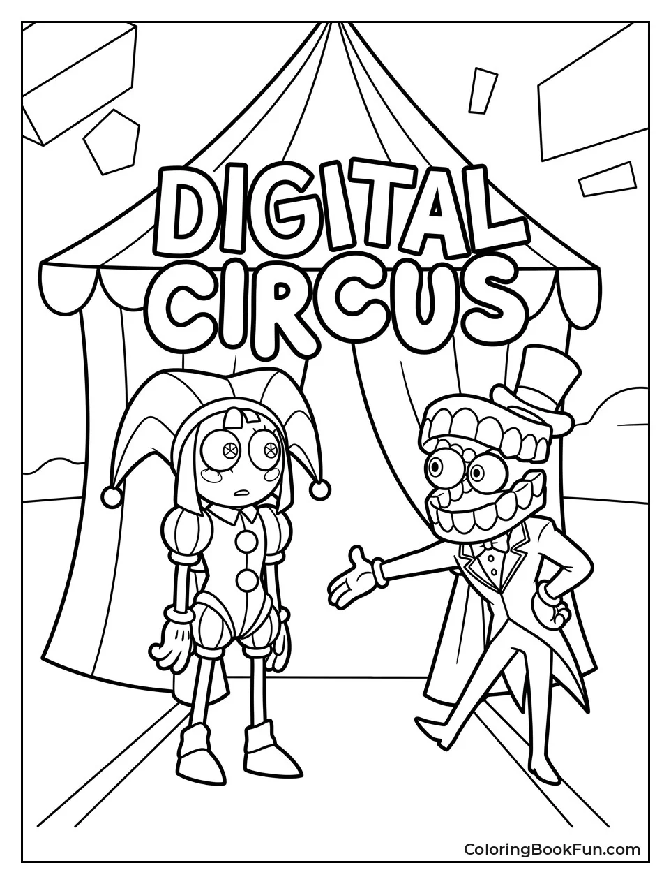 Pomni Arriving At Circus Tent