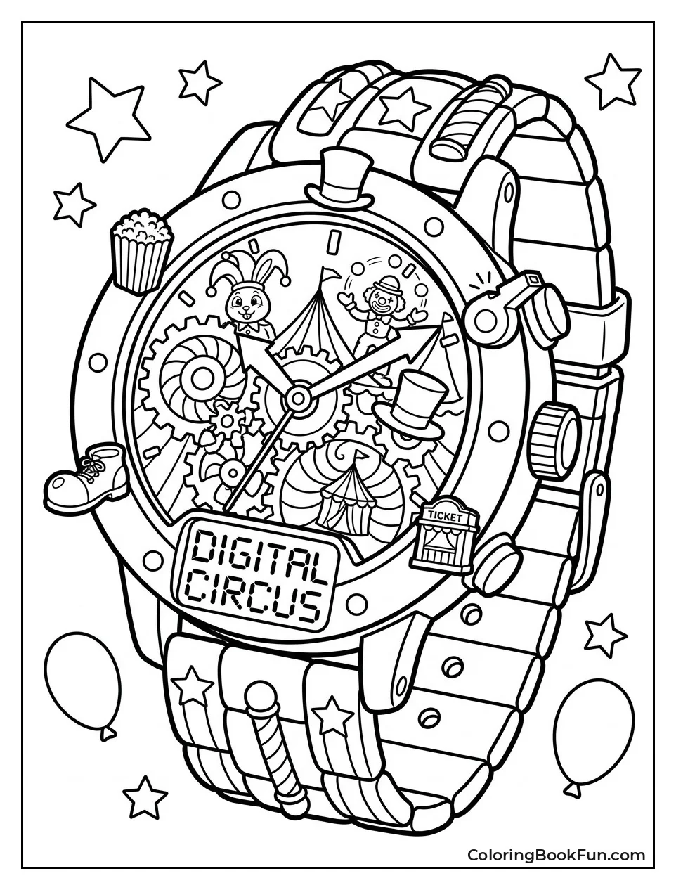 Large Wacky Watch With Dials