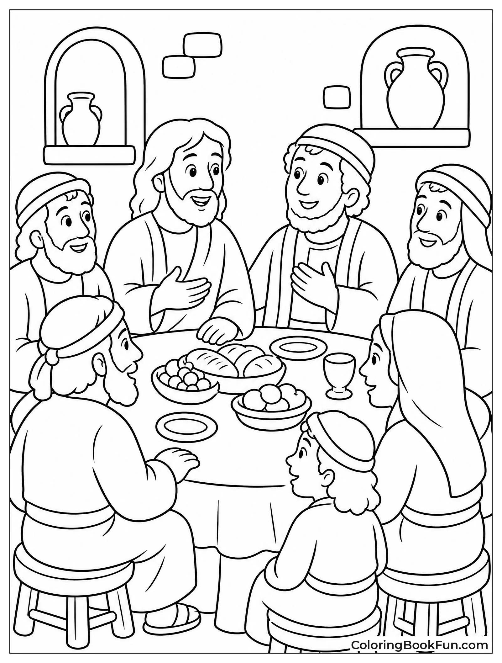 Jesus Eats Dinner at Zacchaeus House