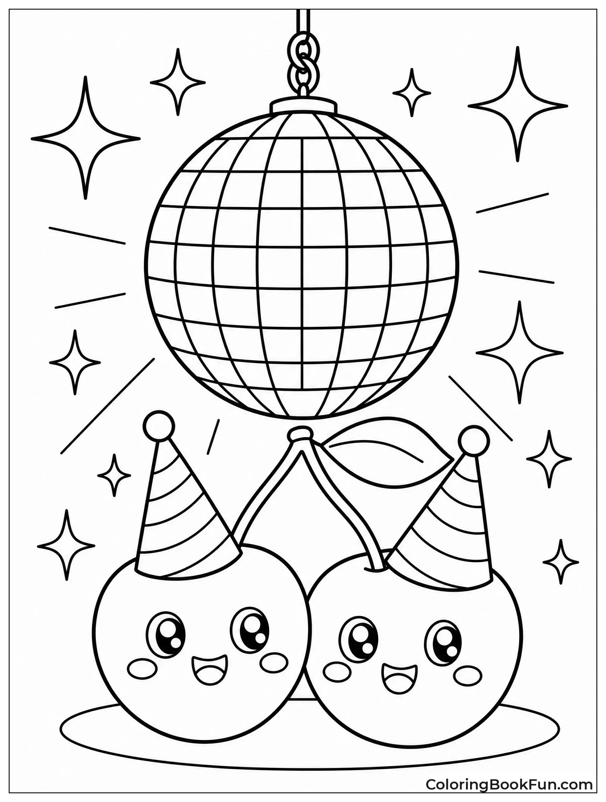 Disco Ball with Party Cherries