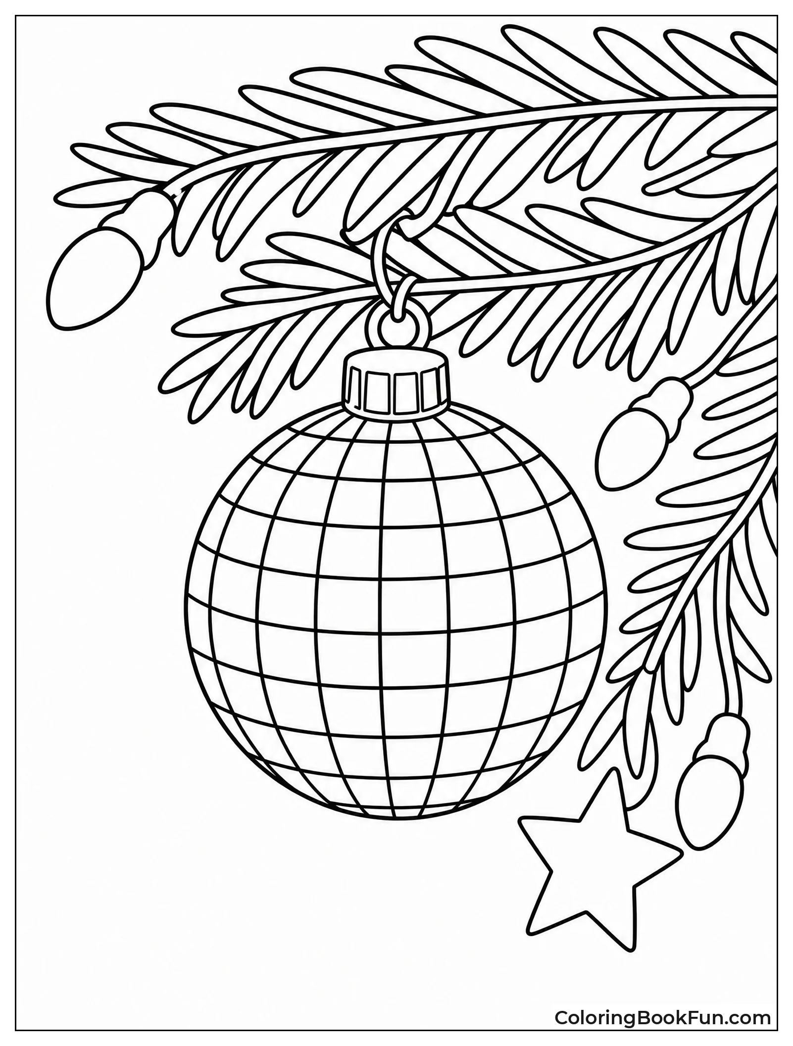 Disco Ball on Christmas Tree
