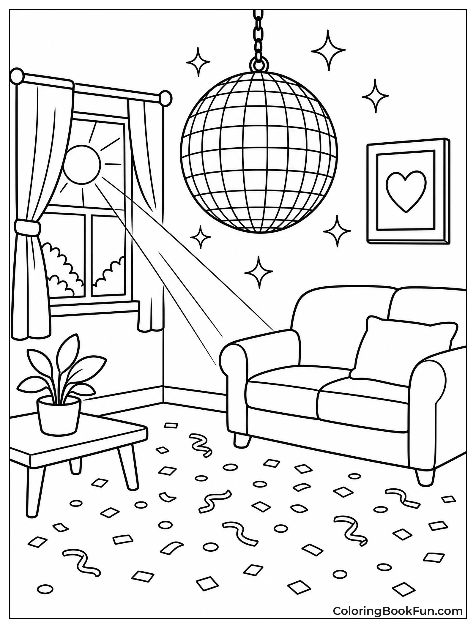 Quiet Room After Disco Party