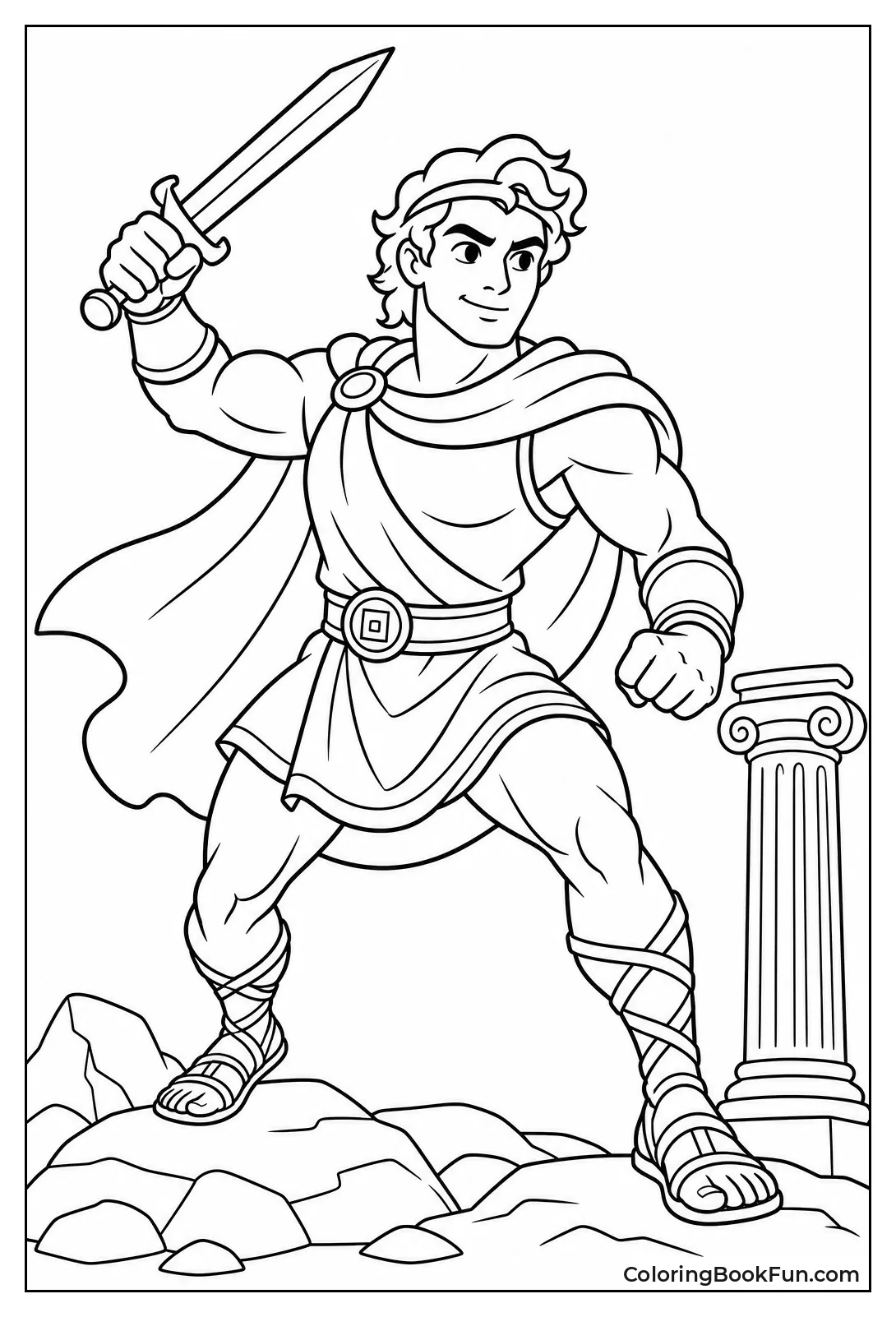 Hercules Striking a Powerful Pose