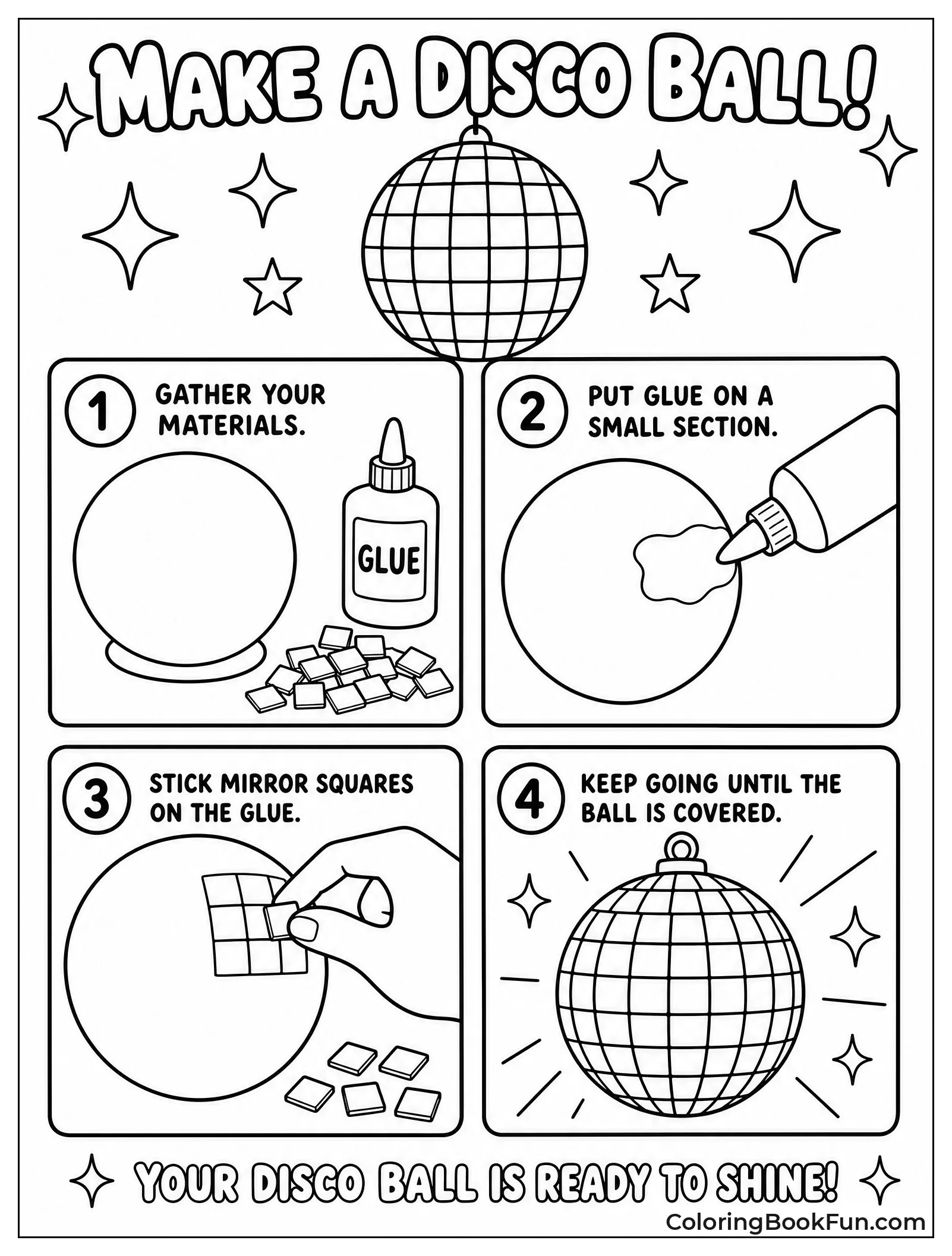 Steps to Make Disco Ball