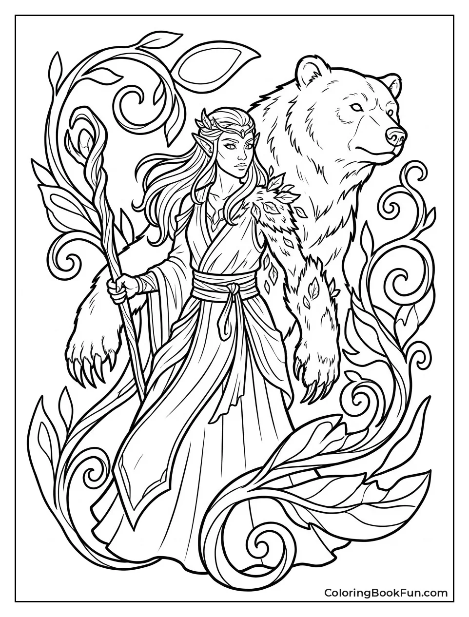 Druid Turning into a Bear