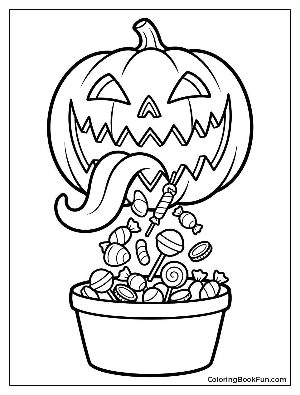Jack O Lantern Mimic with Candy
