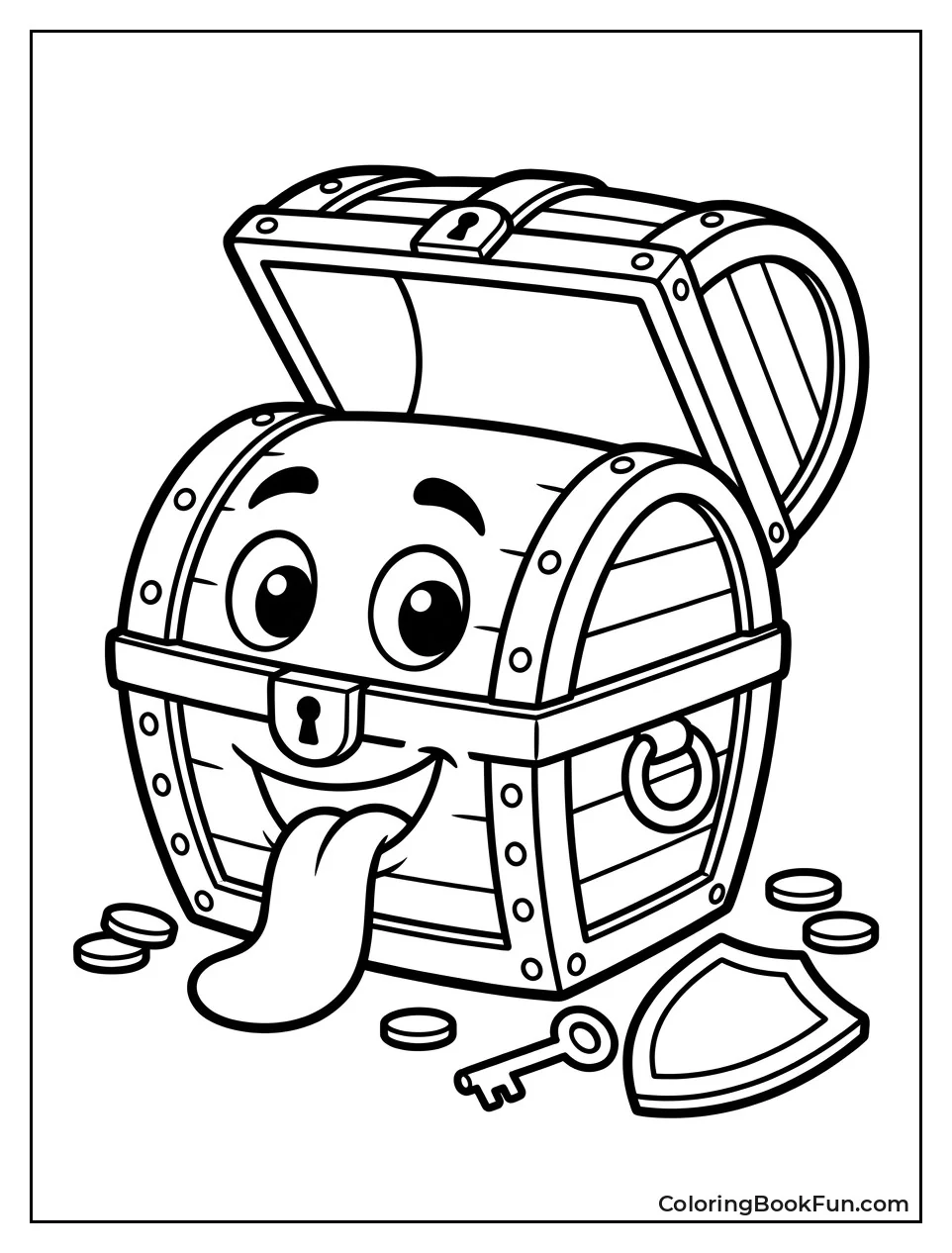 Cute Mimic Chest with Big Eyes