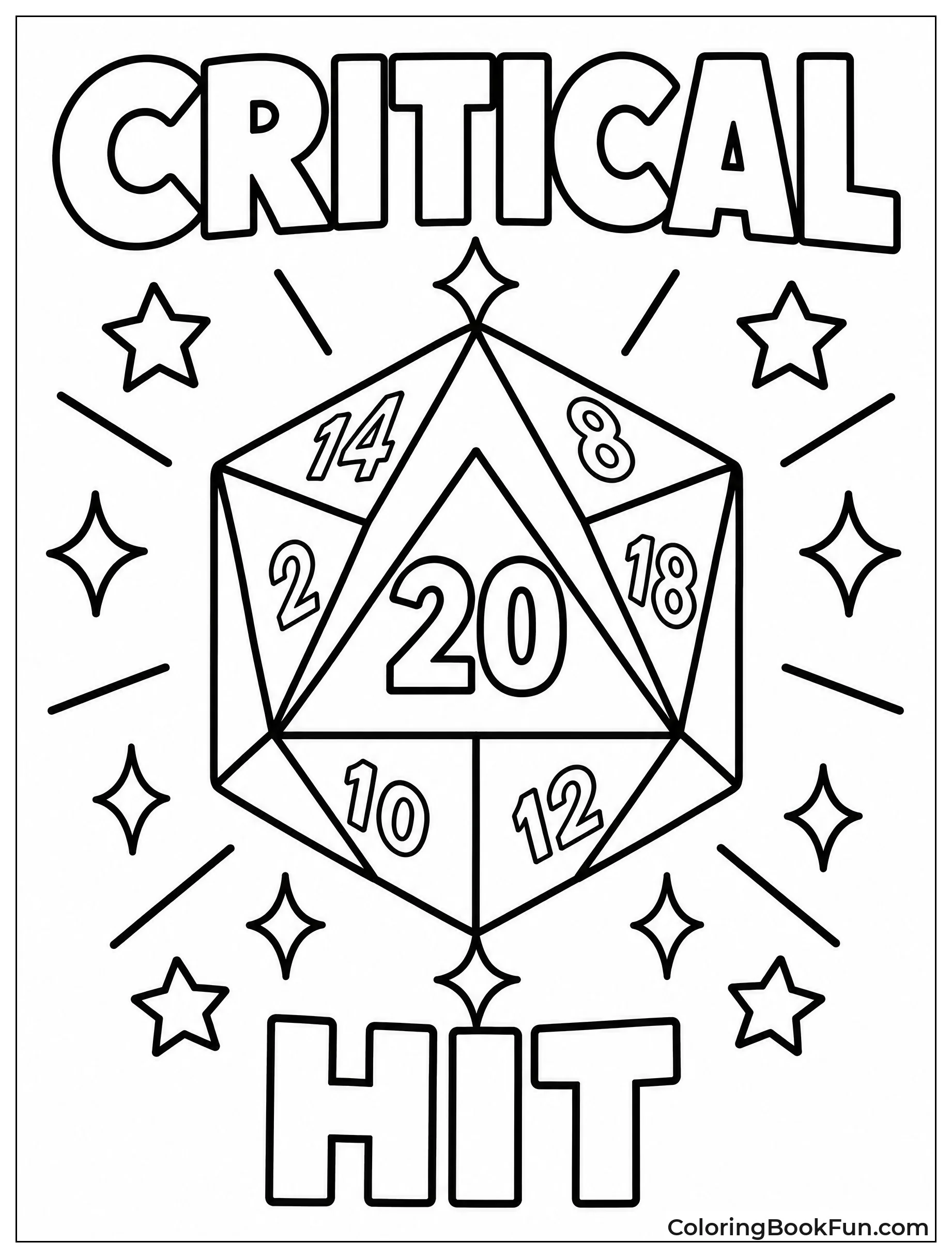 Giant Die Showing a Nat Twenty