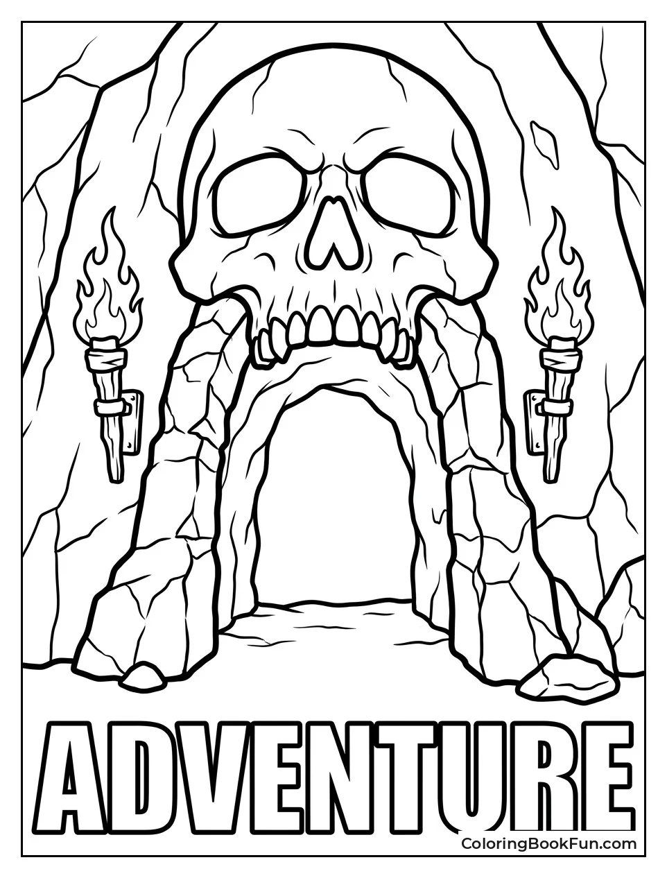 Skull Shaped Dungeon Entrance