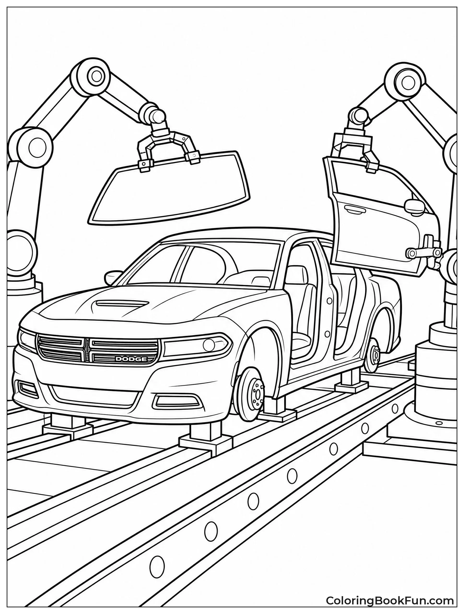 Robots Building Charger on Line