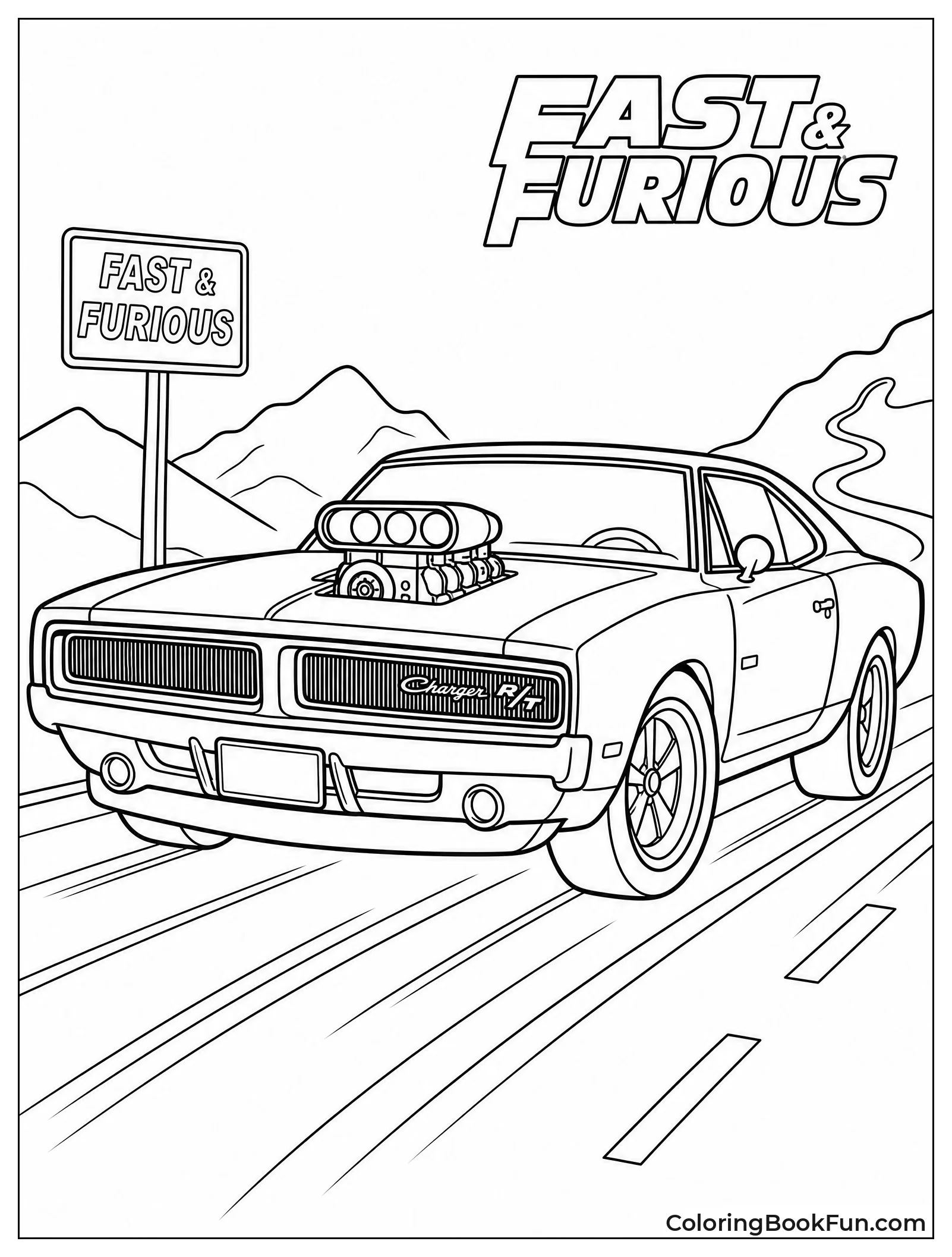 Fast and Furious Charger Racing Wildly