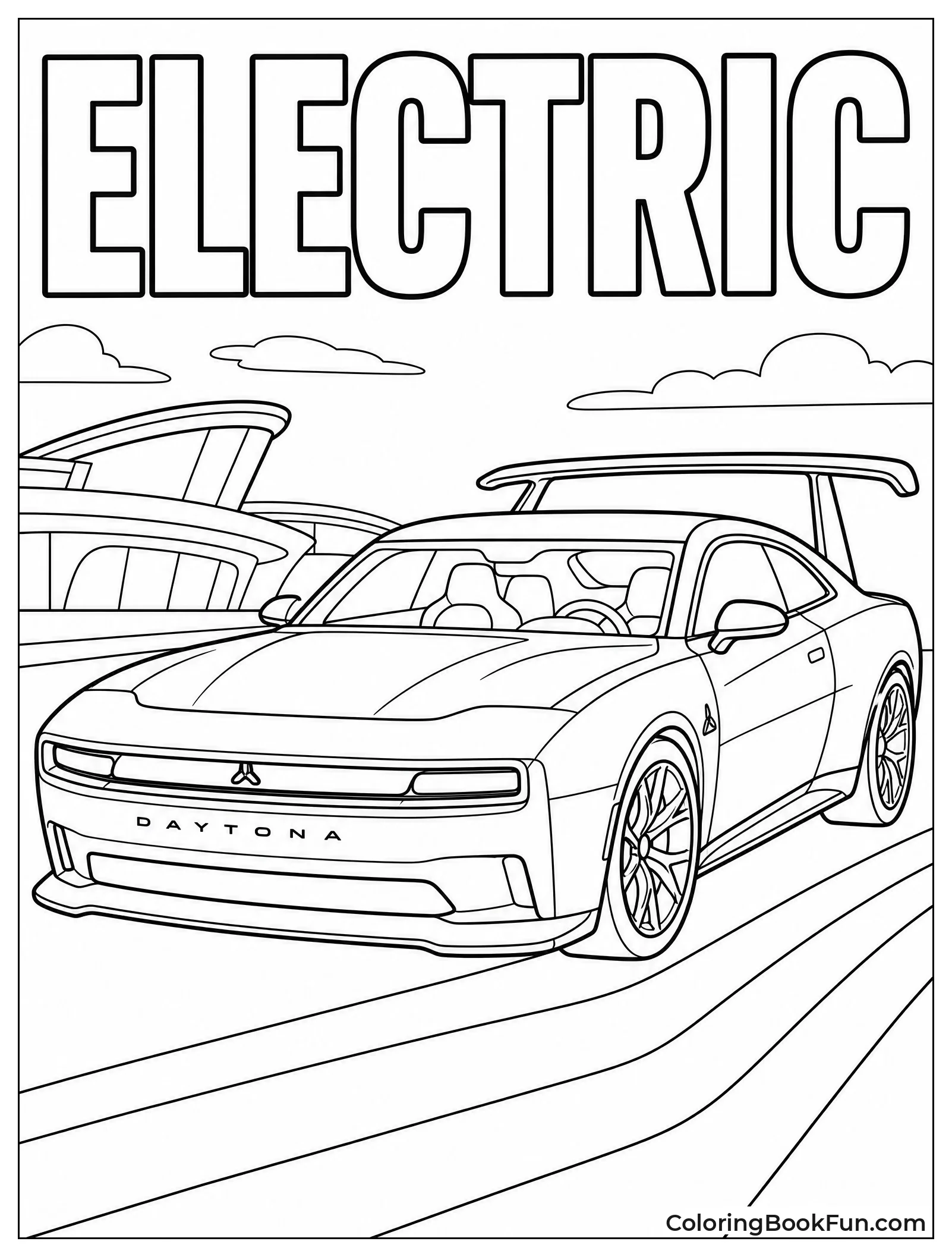 Futuristic Charger Concept Car