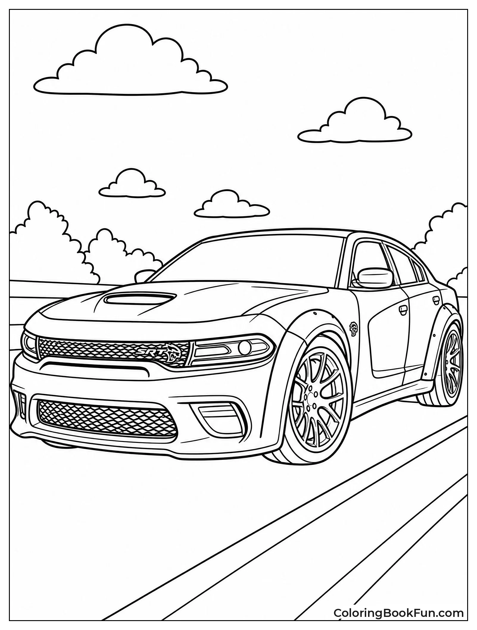 Widebody Charger Fenders Outline
