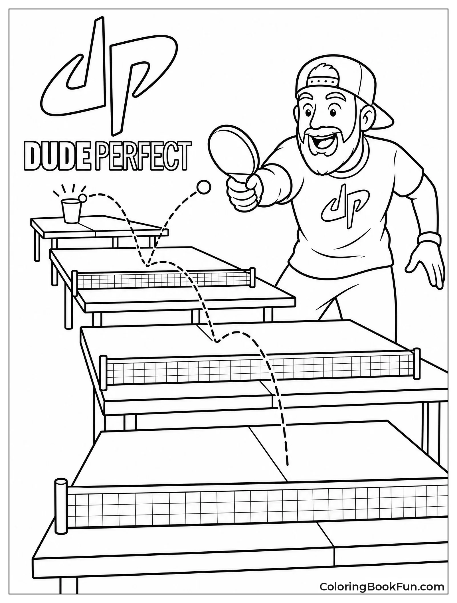 Coby Serves Wild Ping Pong Shot