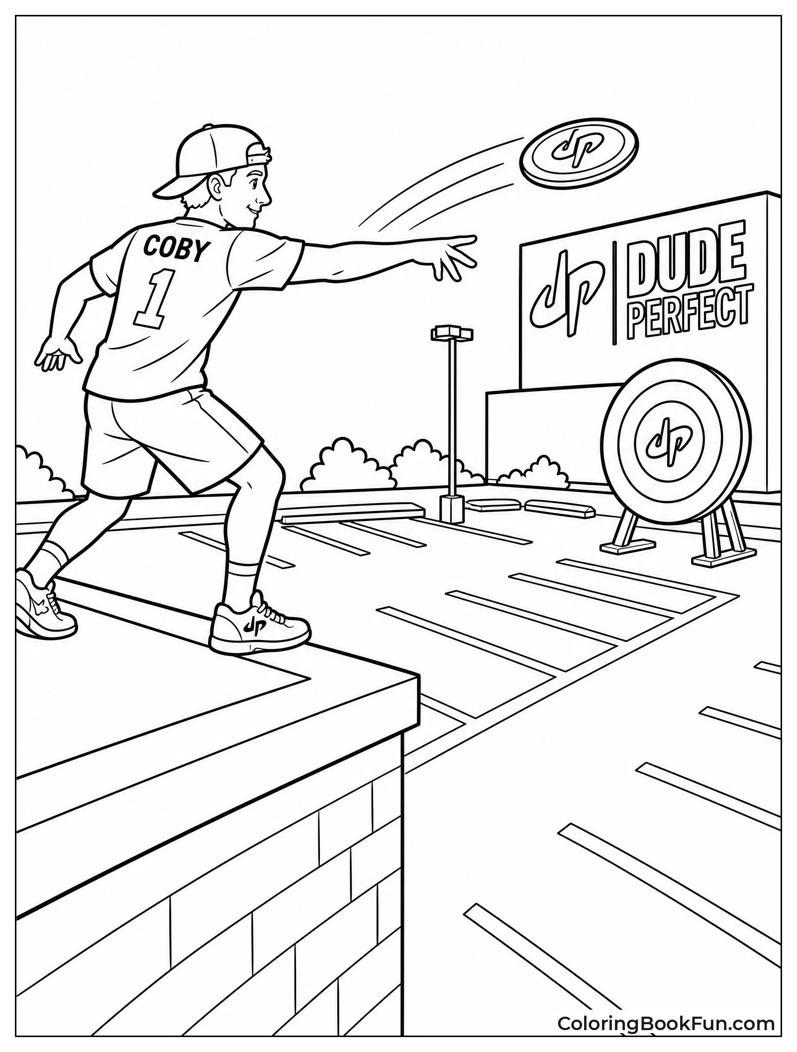 Coby Launches Frisbee from Rooftop