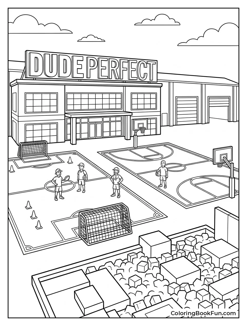 Wide View of Dude Perfect HQ