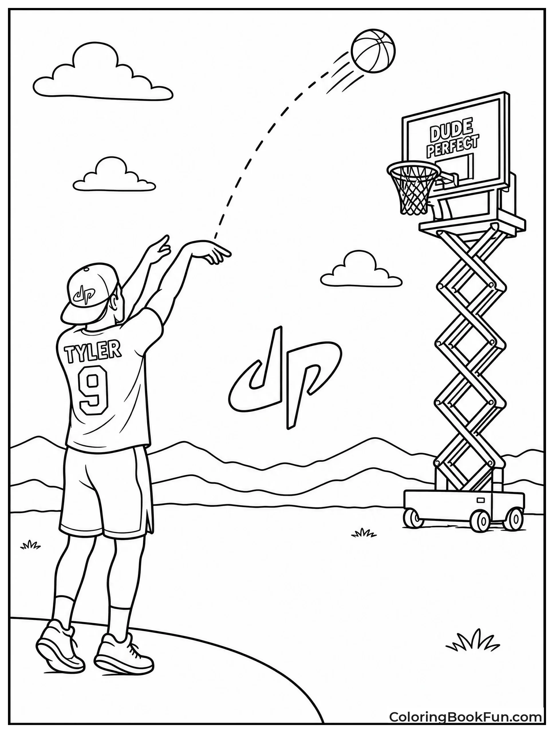 Tyler Launches Far Away Basketball