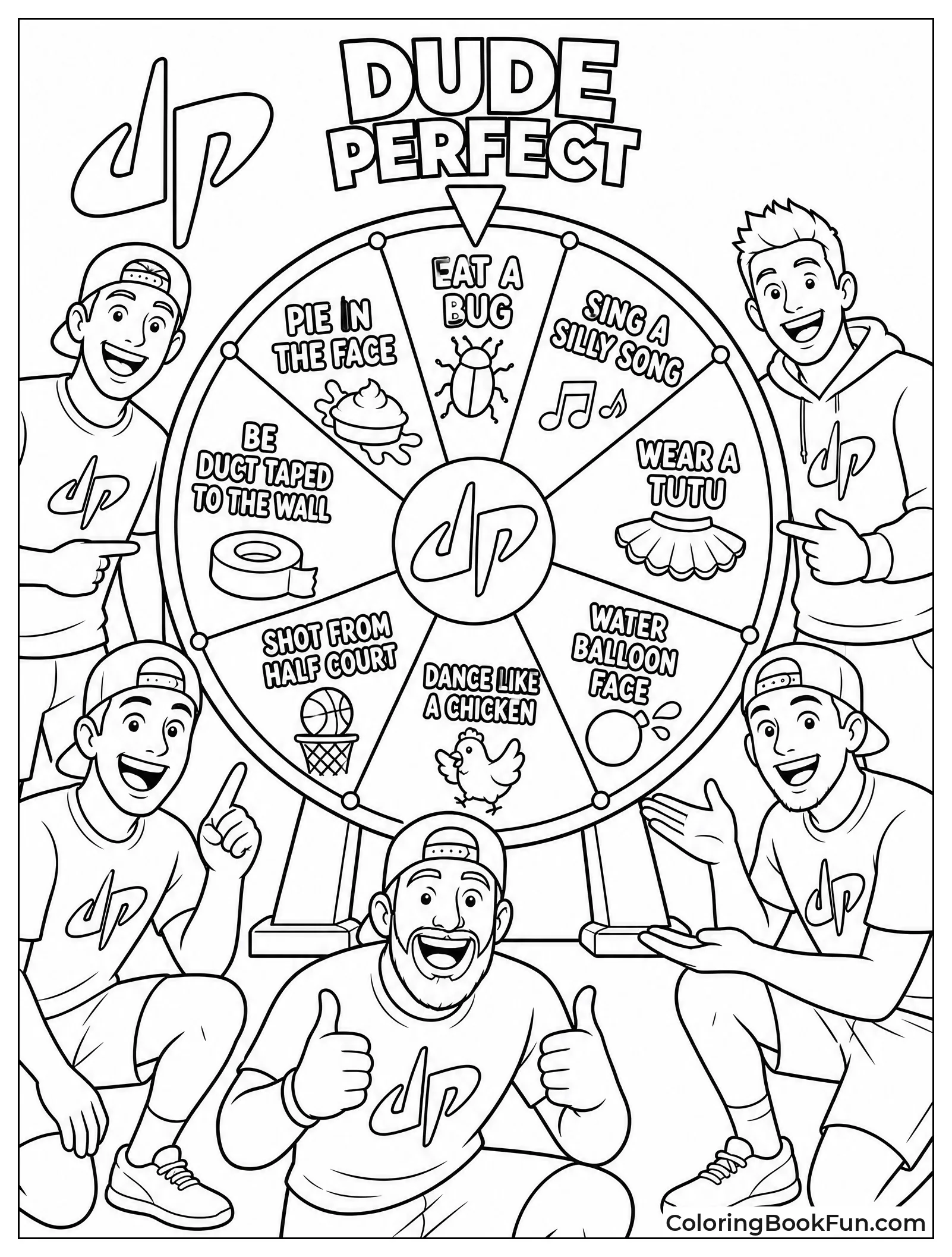 Wheel Spins with Funny Punishments