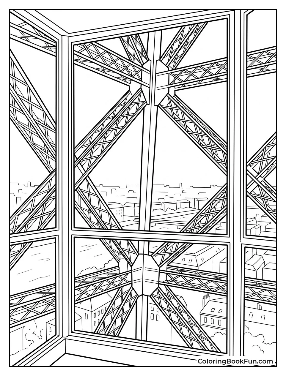 Inside Glass Elevator Looking Out