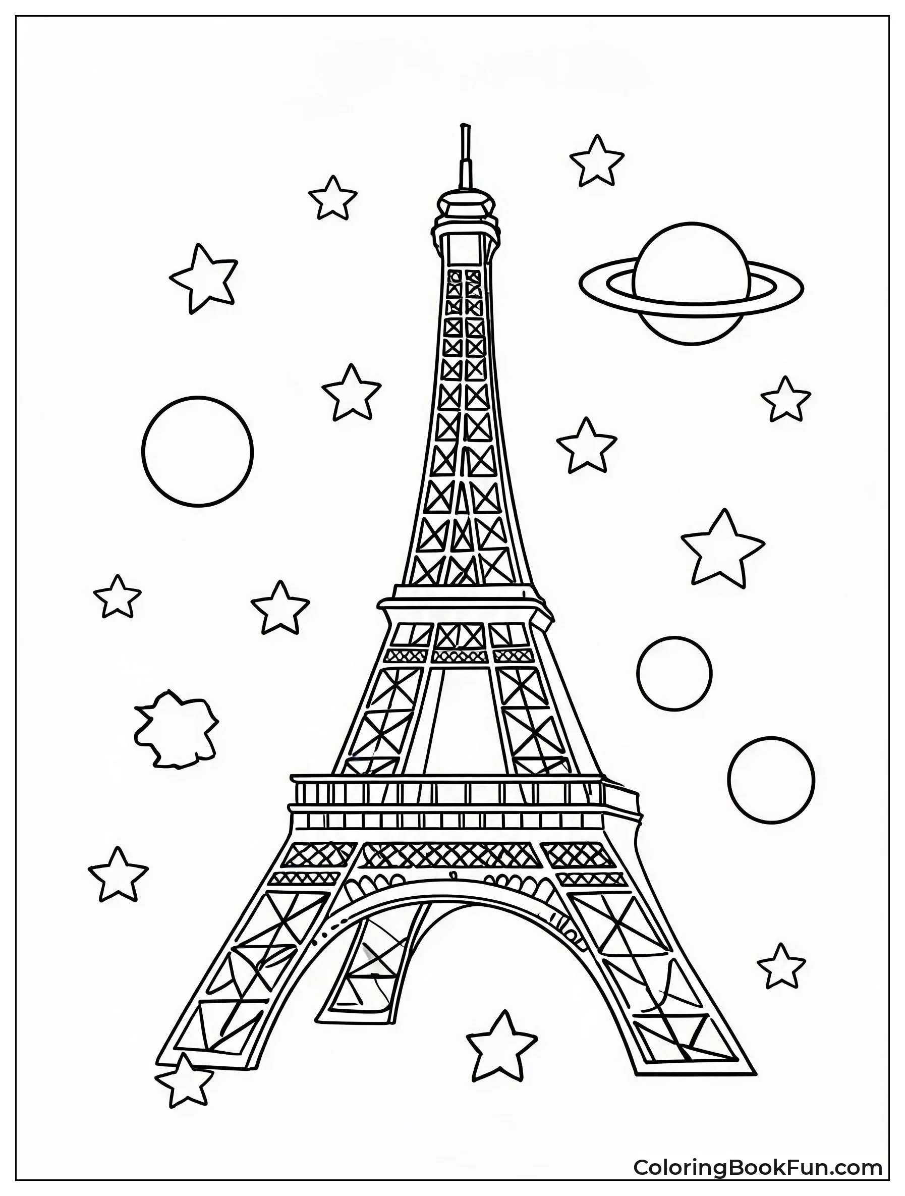 Eiffel Tower In Space