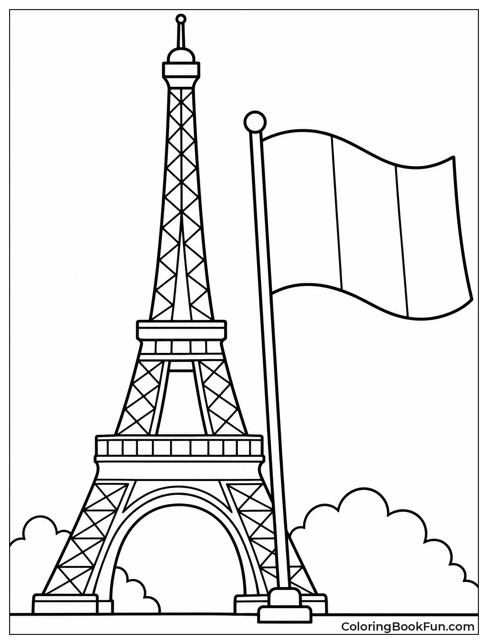 Tower With French Flag