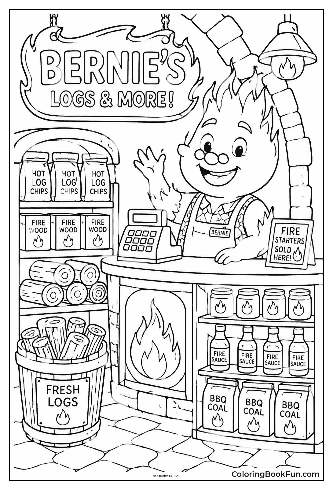 Shop Shelves Hold Fire Snacks