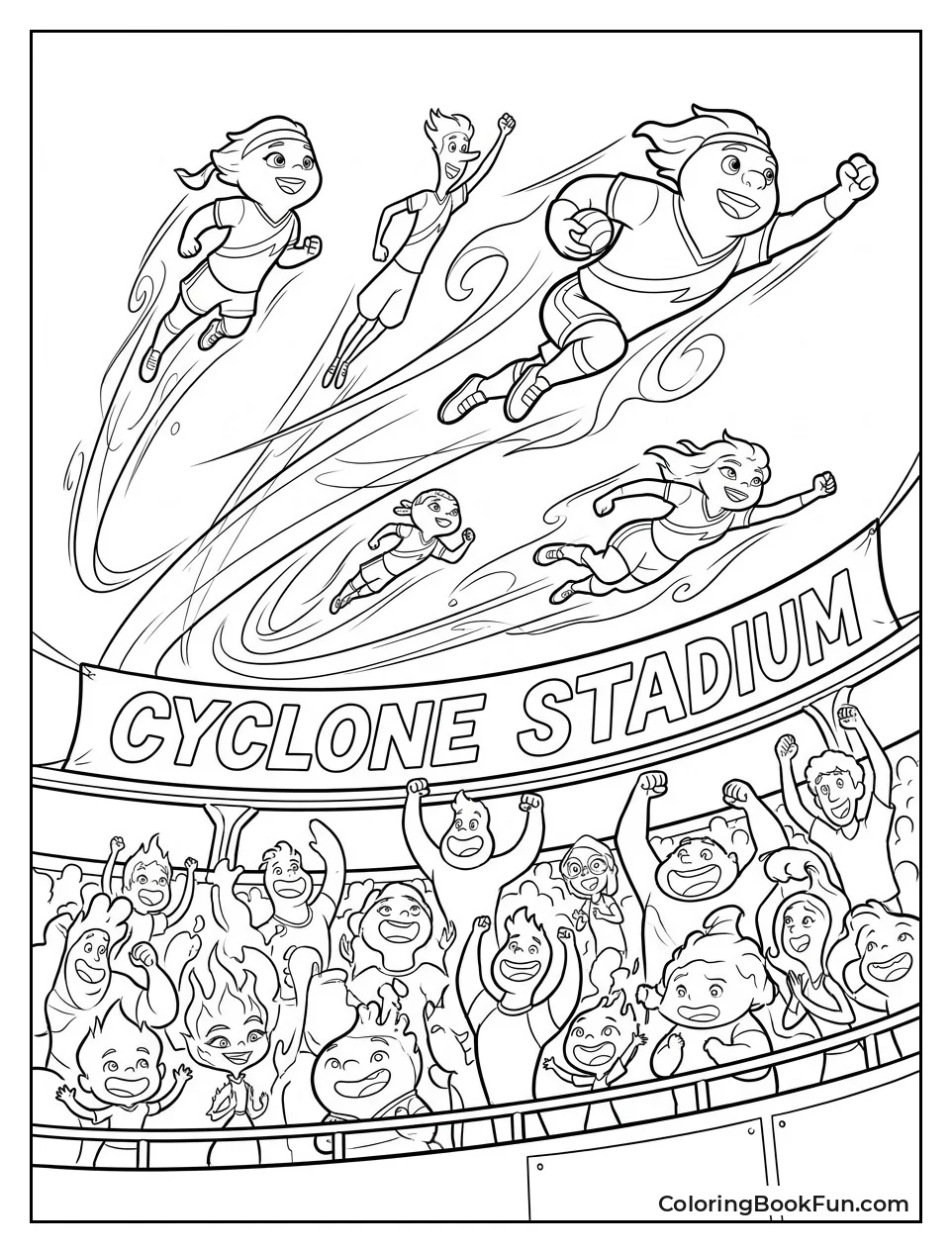 Players Fly at Cyclone Stadium