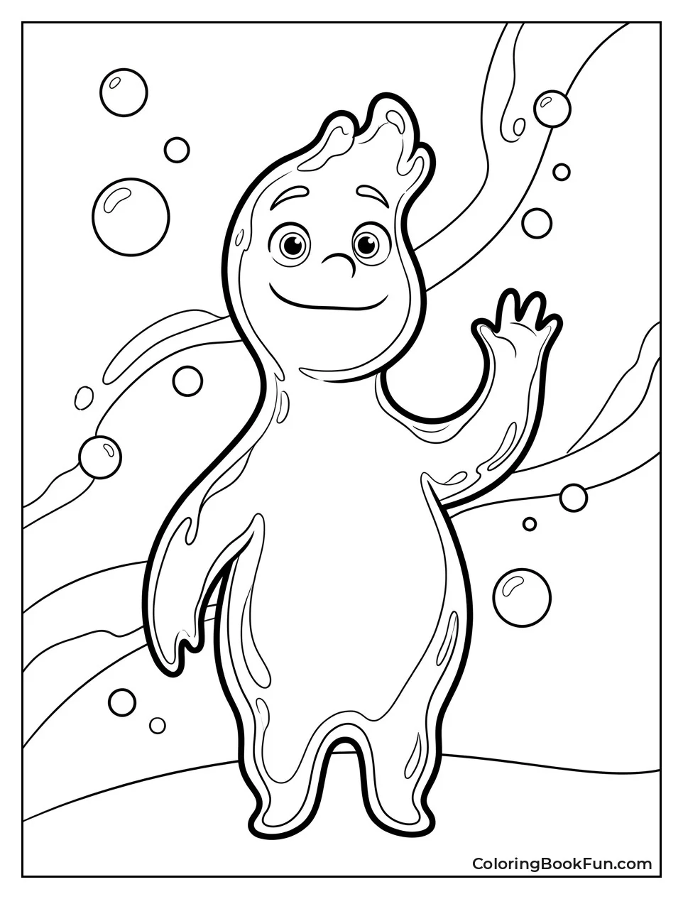 Wade the Water Guy Waving
