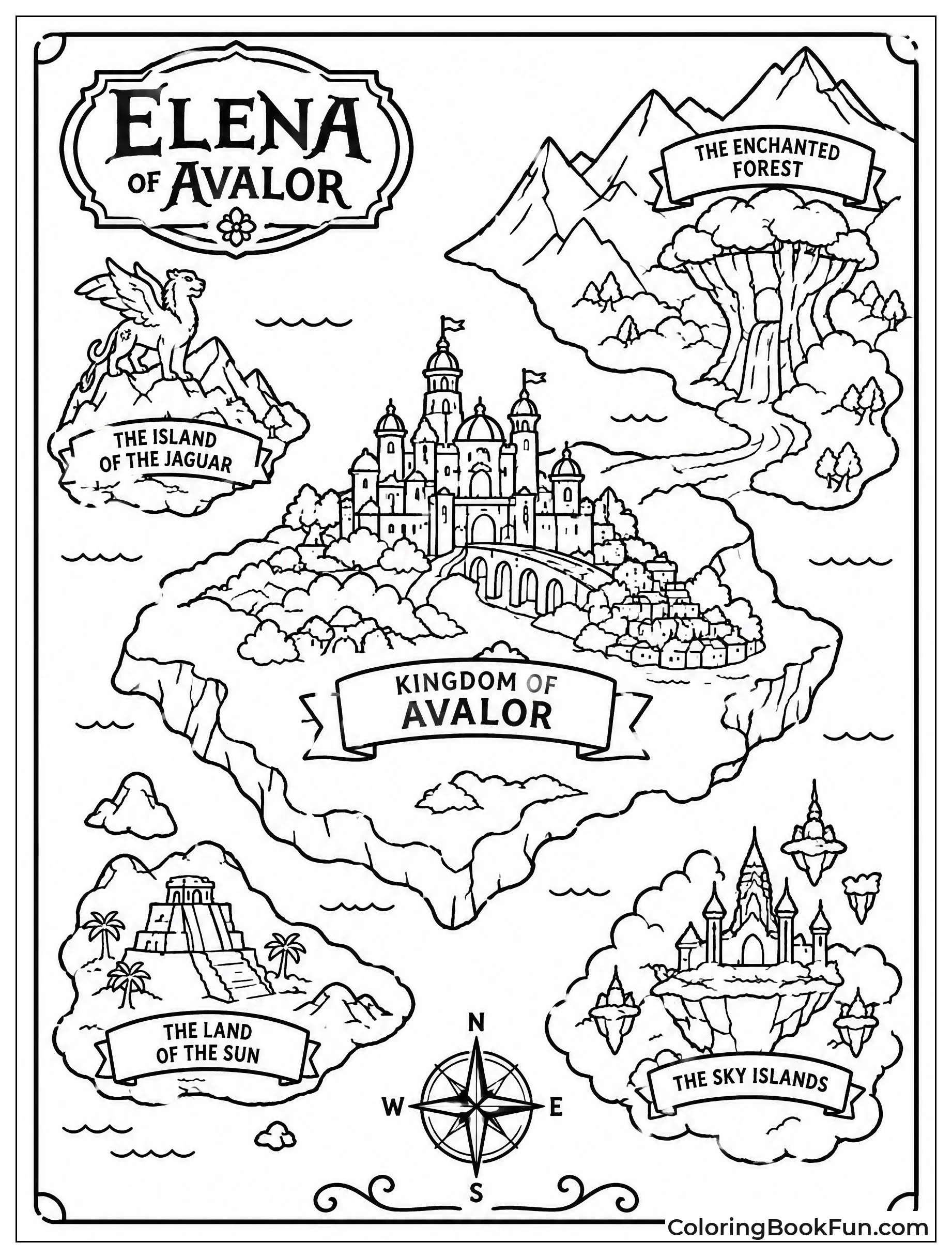 Map of Avalor Kingdom